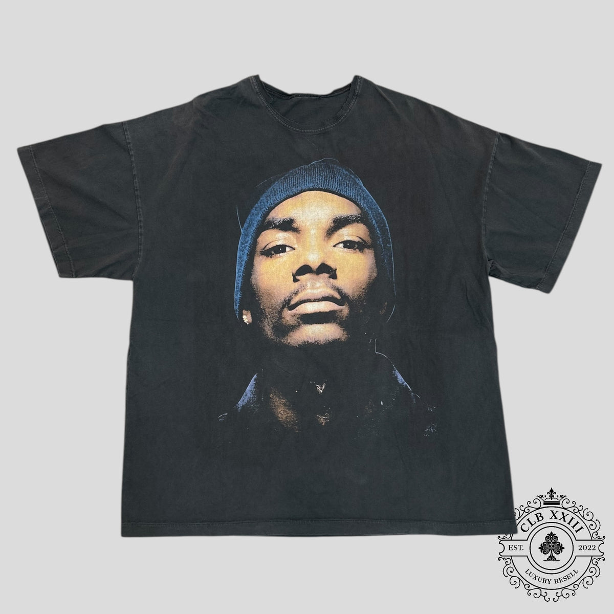 Snoop Dogg Beware Vintage Tee in Faded Black