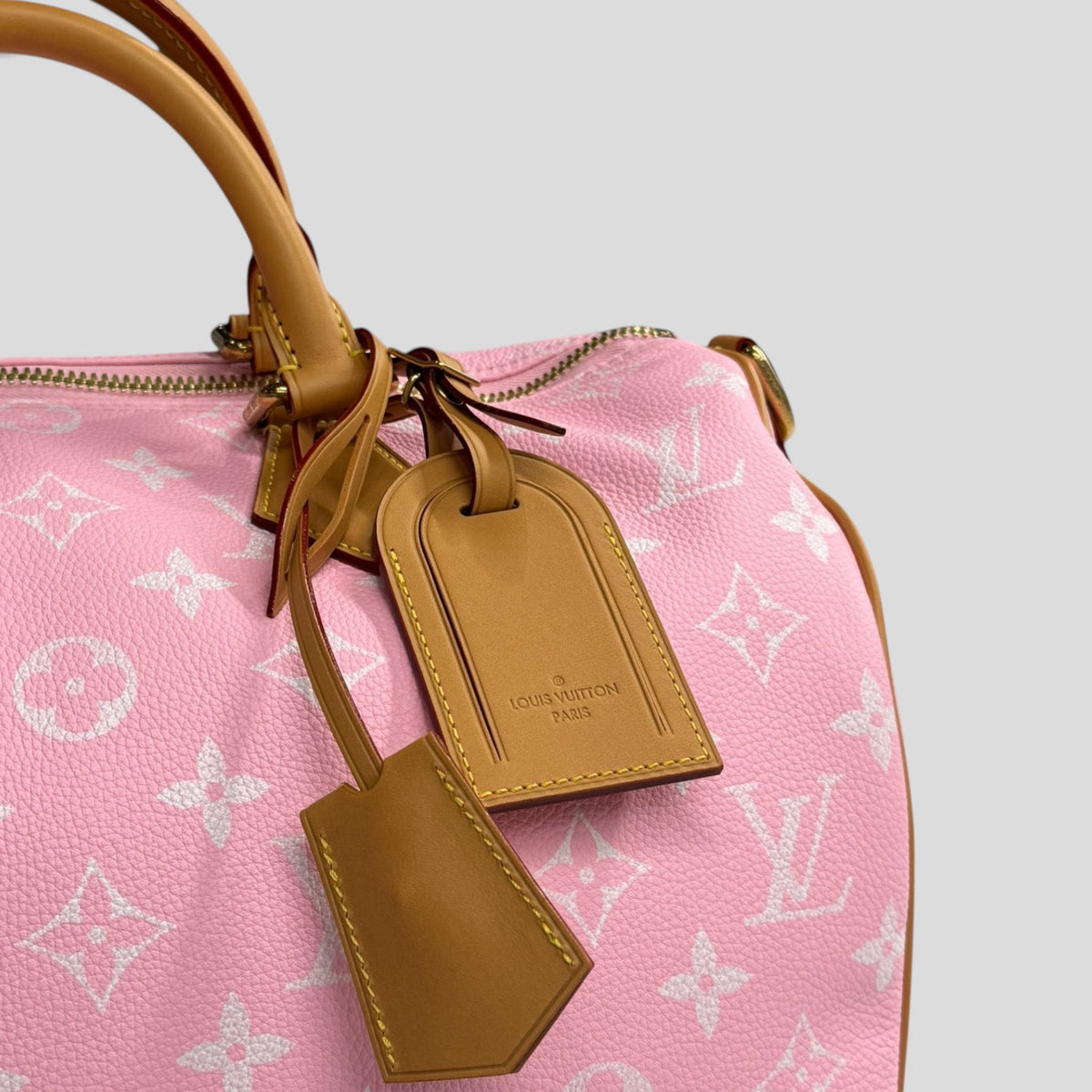 Louis Vuitton Speedy P9 Bandoulière Calfskin Bag, side view