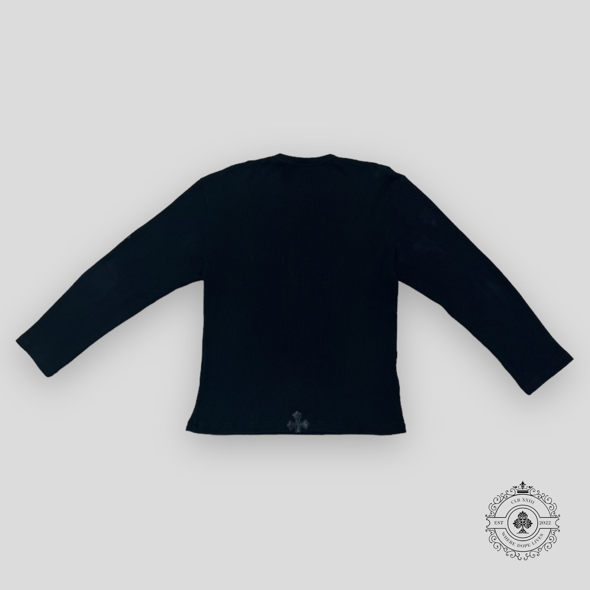 Chrome Hearts Thermal Long Sleeve Shirt in Black