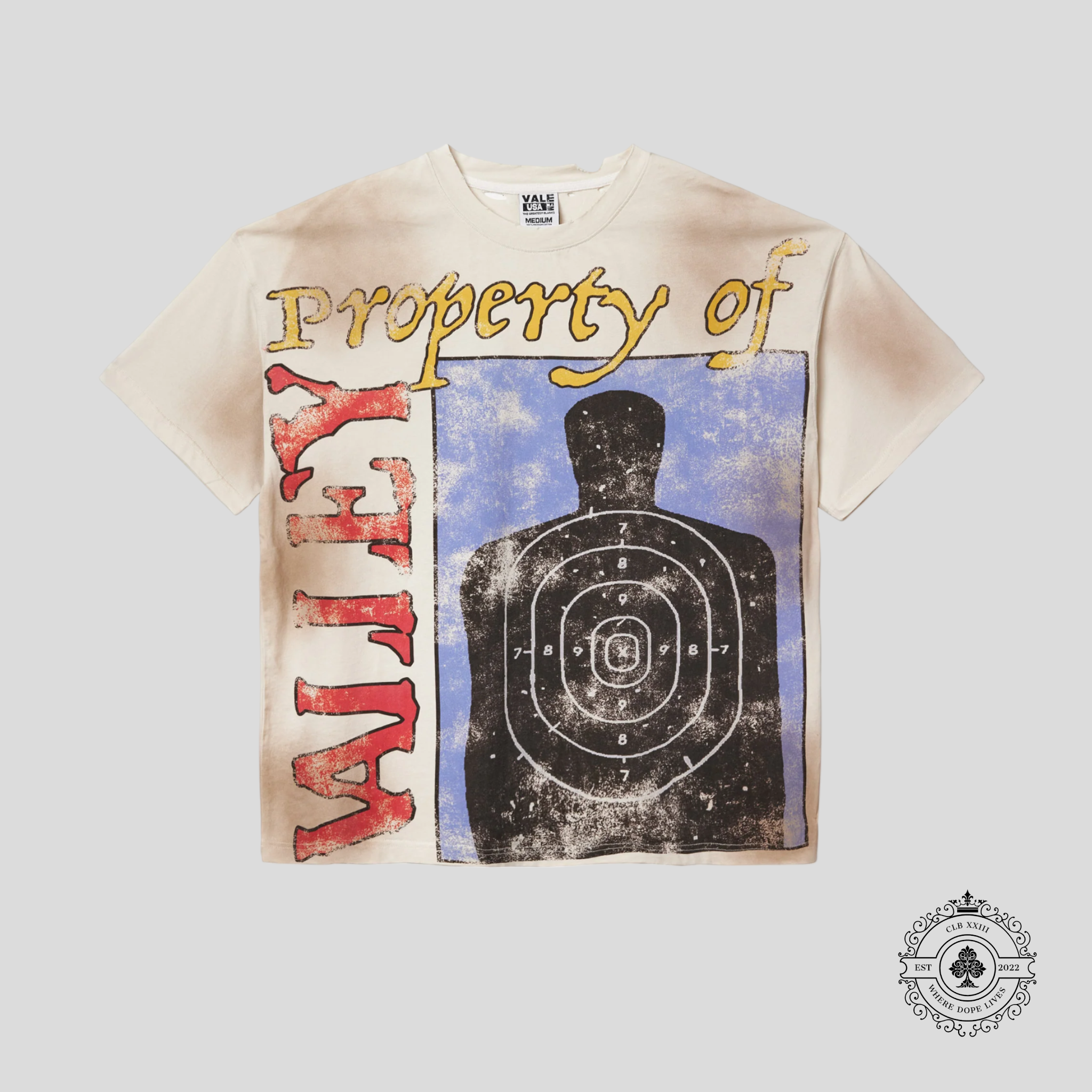 Vale Target Practice Tee in Off-White