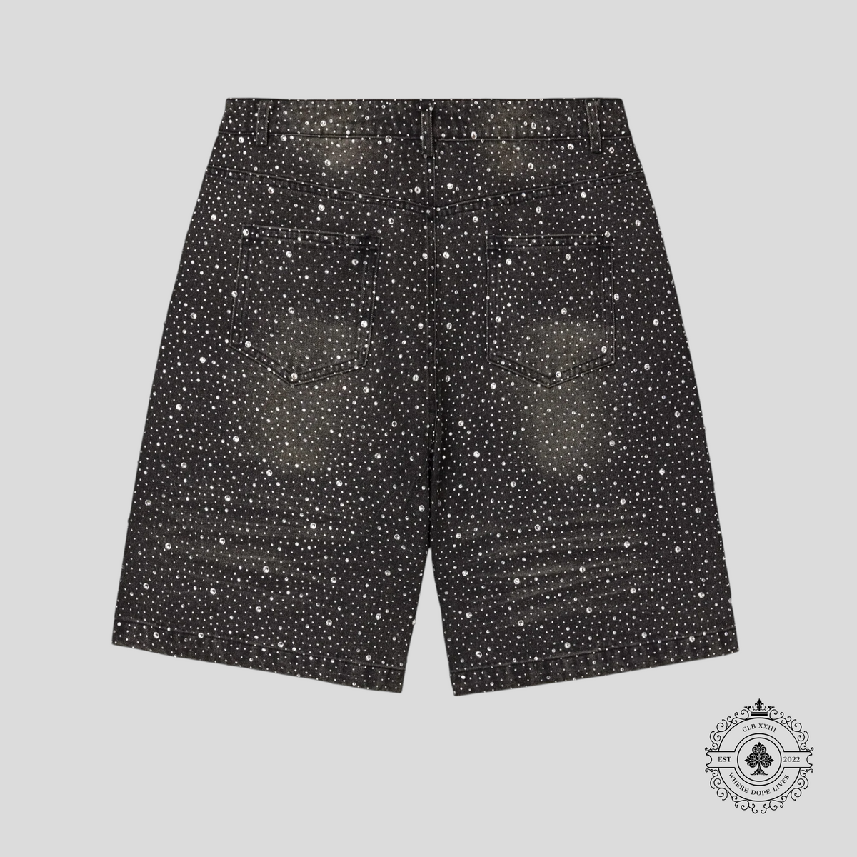 Vale Rainstorm Jorts in Black