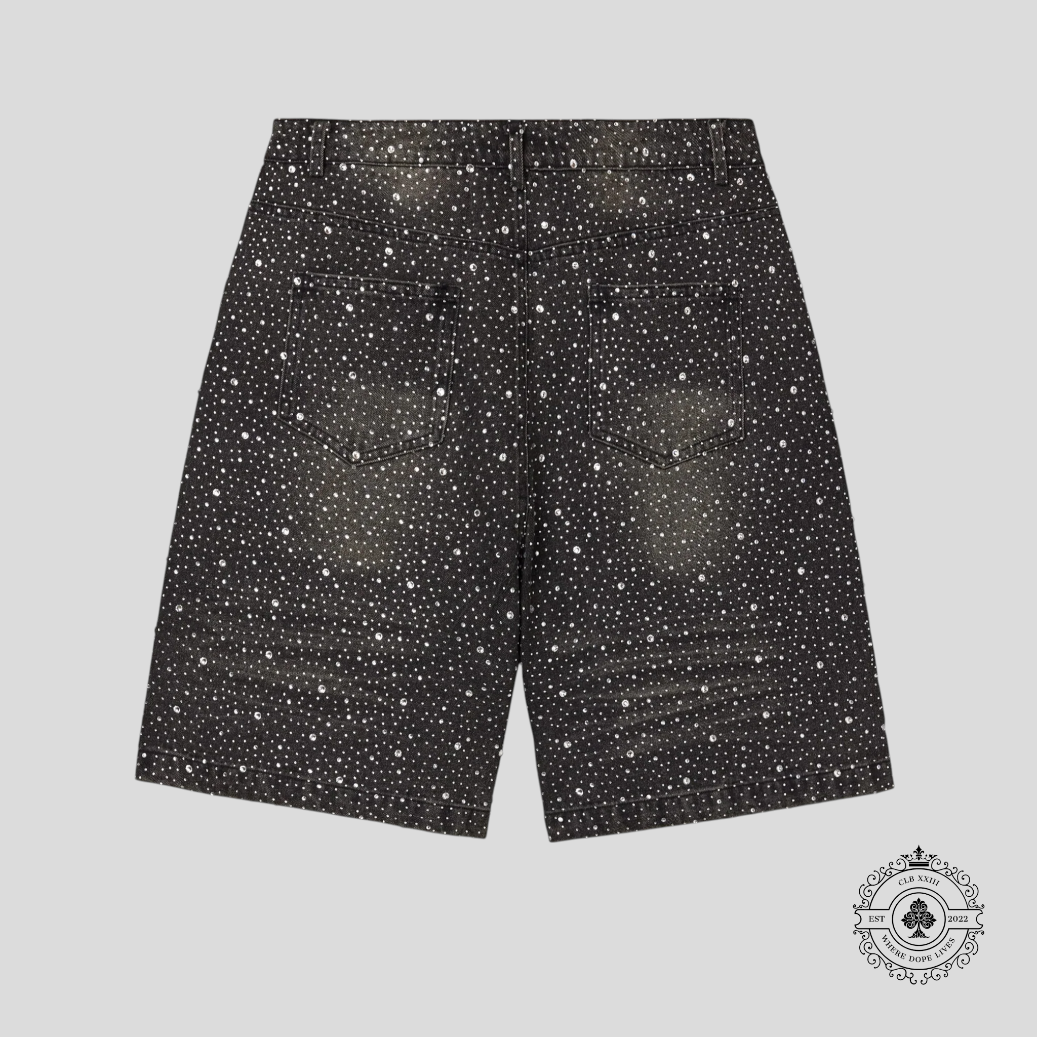 Vale Rainstorm Jorts in Black