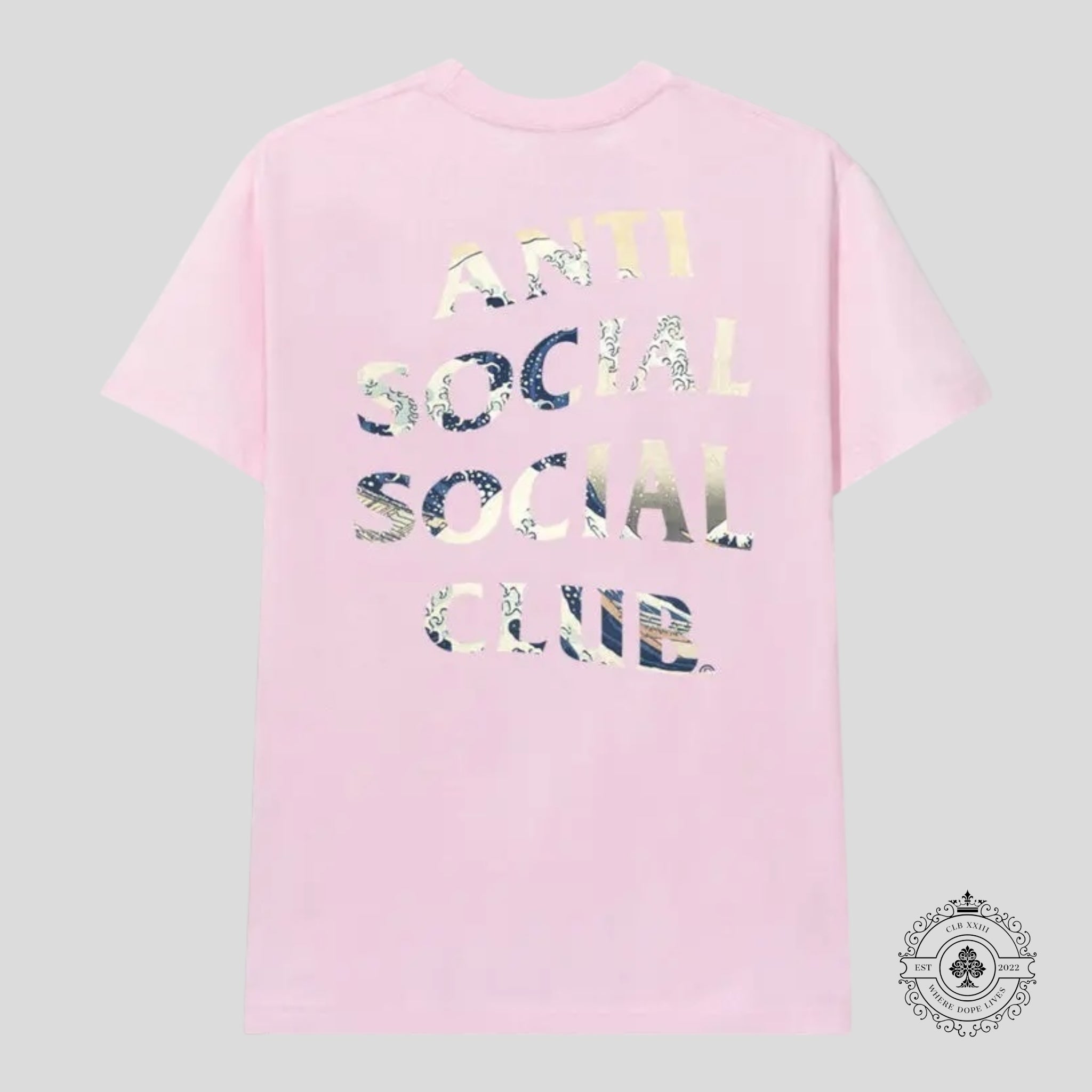 Anti Social Social Club Wave Tee in Pink