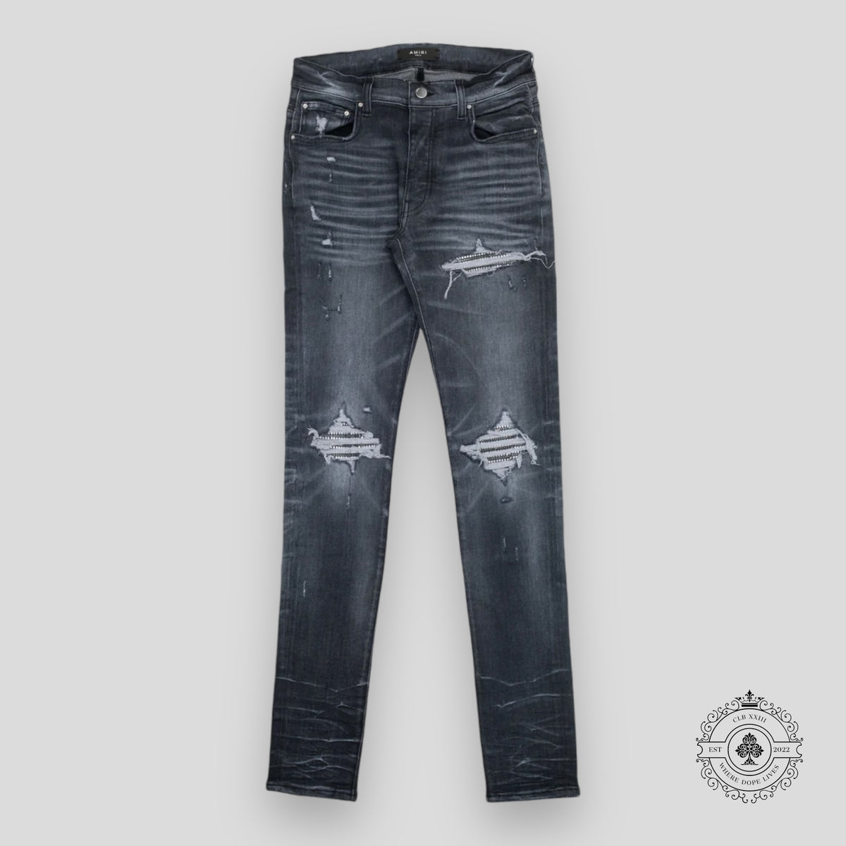 Amiri Crystal MX1 Denim Jeans