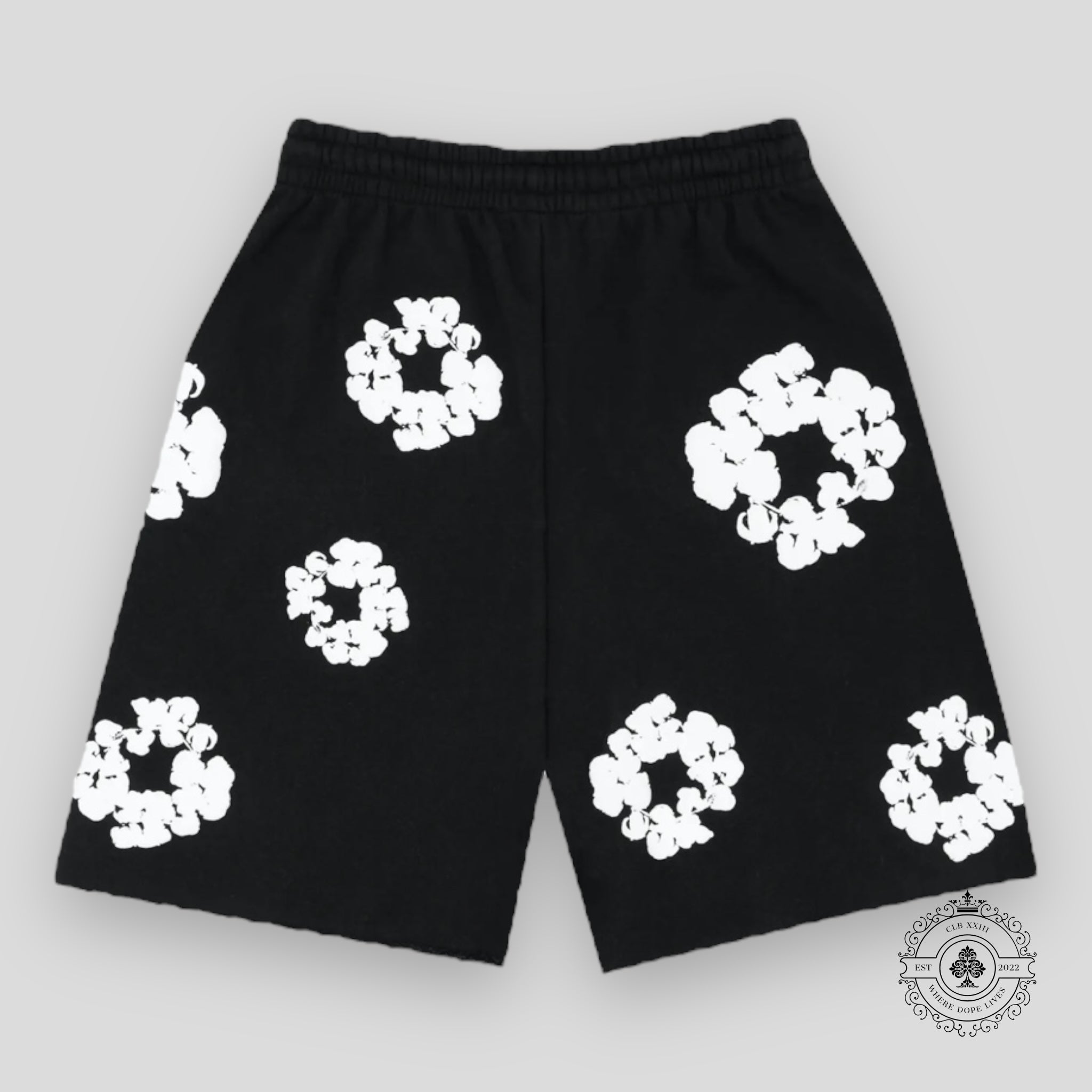 Denim Tears The Cotton Wreath Shorts Black