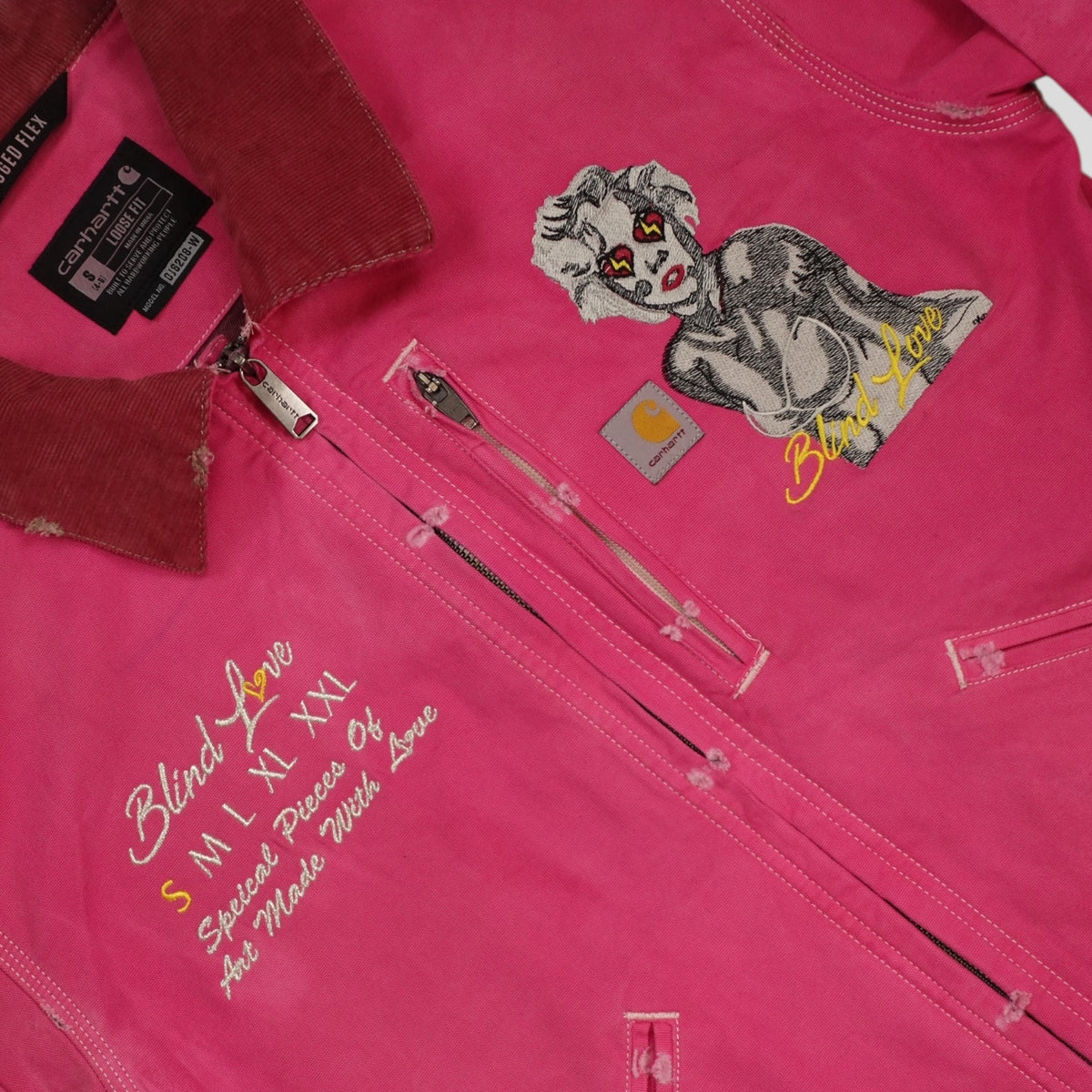 Blind Love Carhartt Marilyn Monroe Jacket in Pink