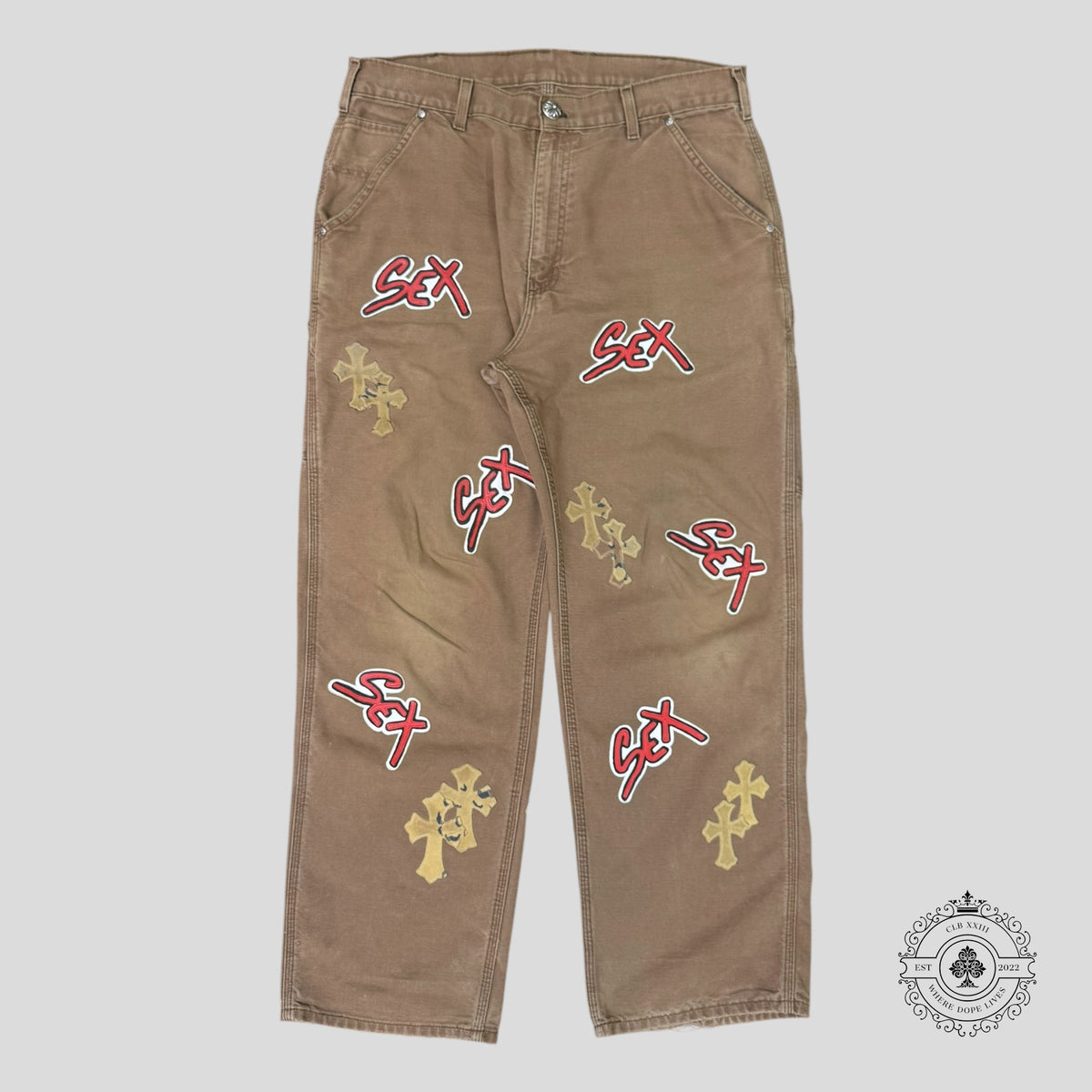 Chrome Hearts Sex Records Patch Carpenter Pants