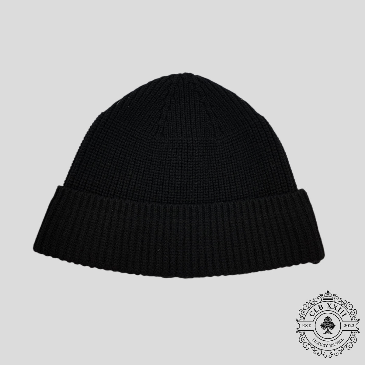 Chrome Hearts Triple Cross Patch Beanie in Black