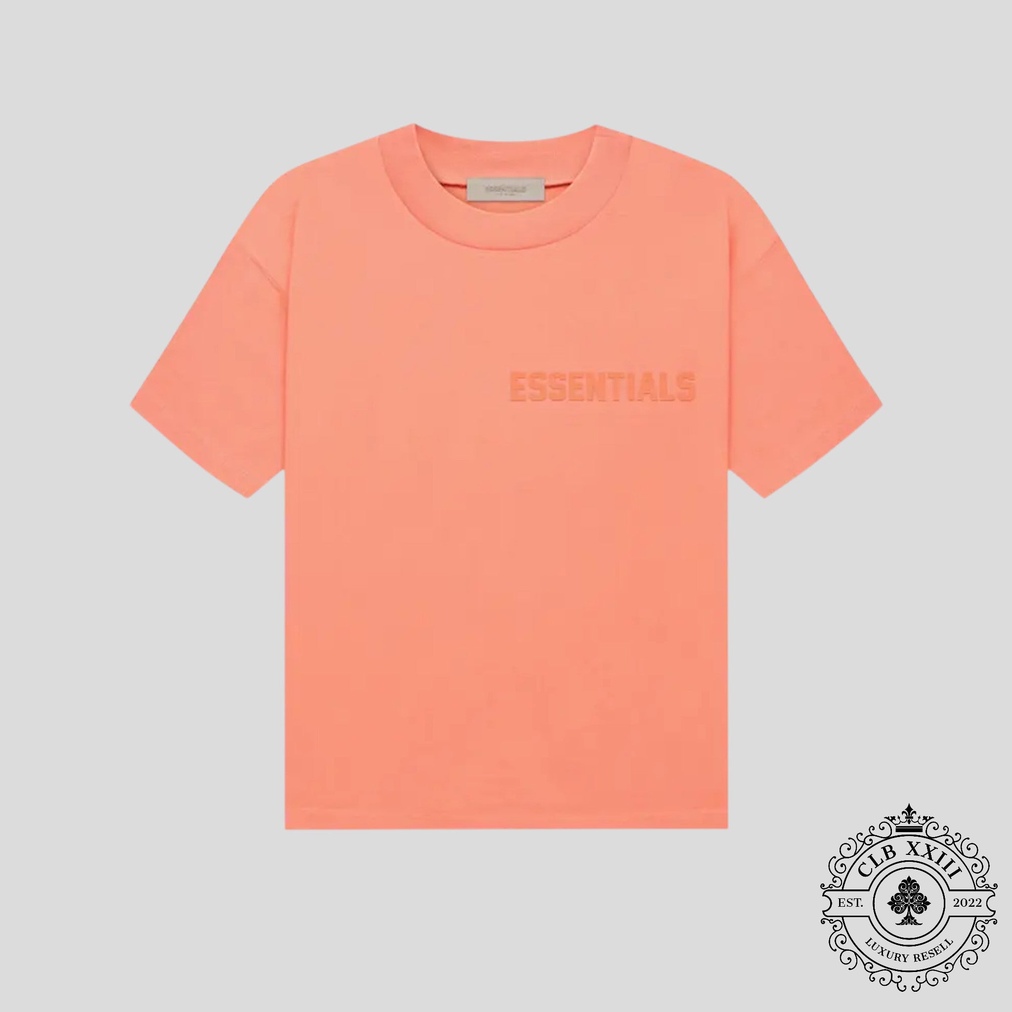 Fear of God Essentials Tee in Coral