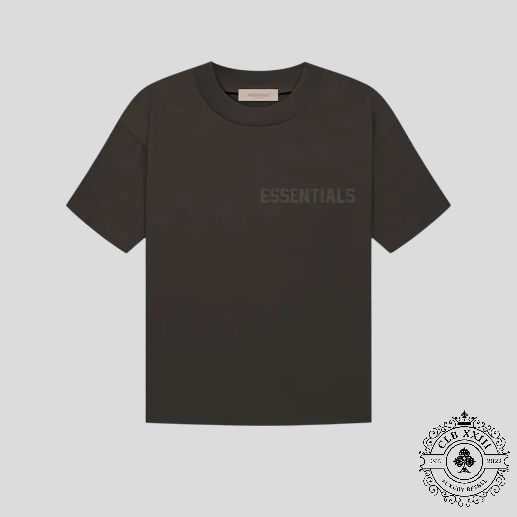 Fear of God Essentials Tee in Off Black