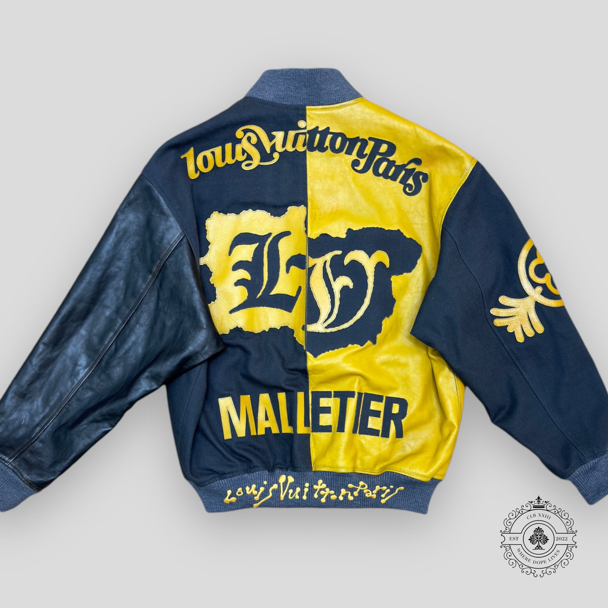 Louis Vuitton Mix Canvas Leather Bomber Jacket