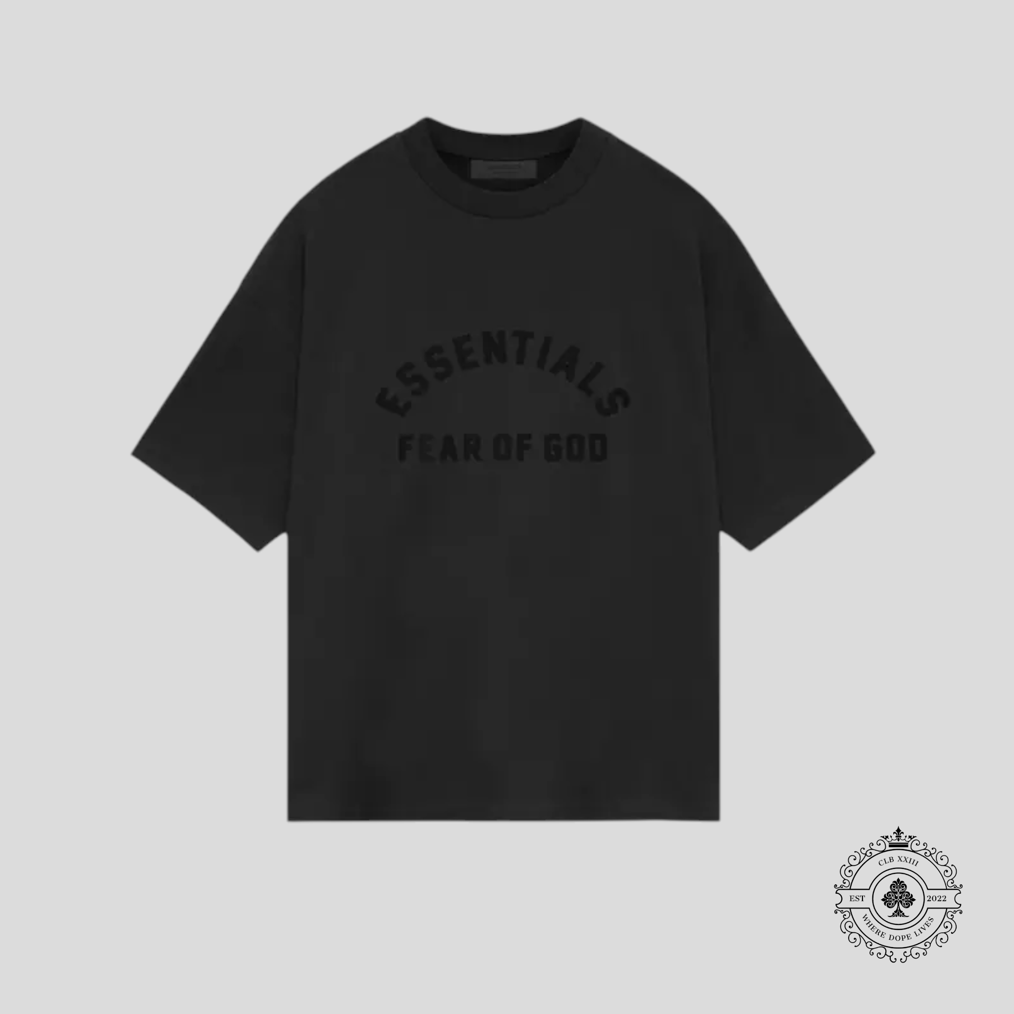 Fear of God Essentials Heavy Short-Sleeve Tee in Black