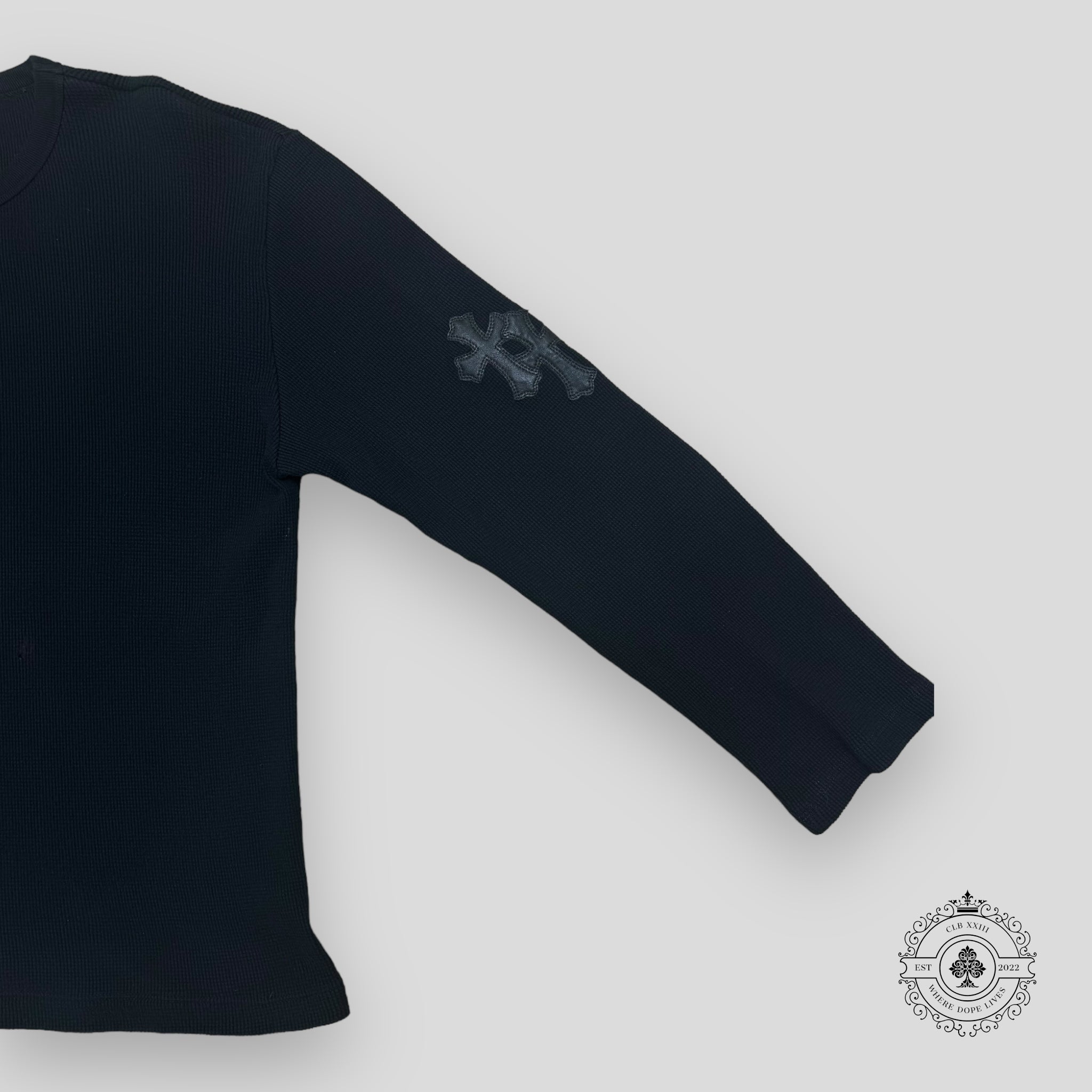 Chrome Hearts Thermal Long Sleeve Shirt in Black