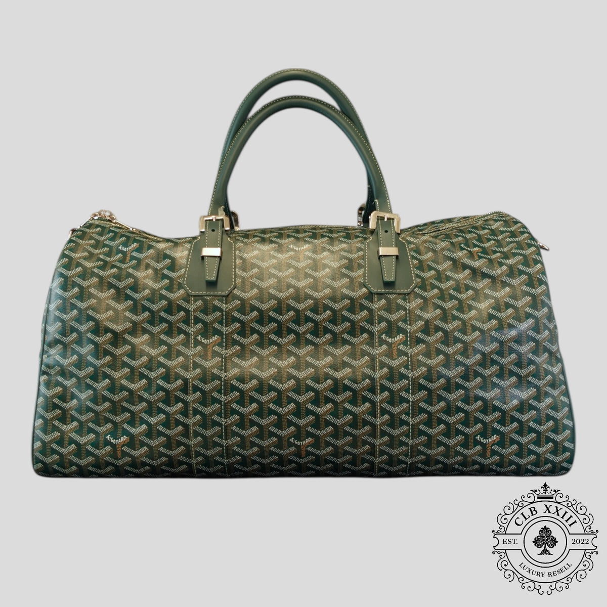 Goyard Boston 50 Travel Bag in Green