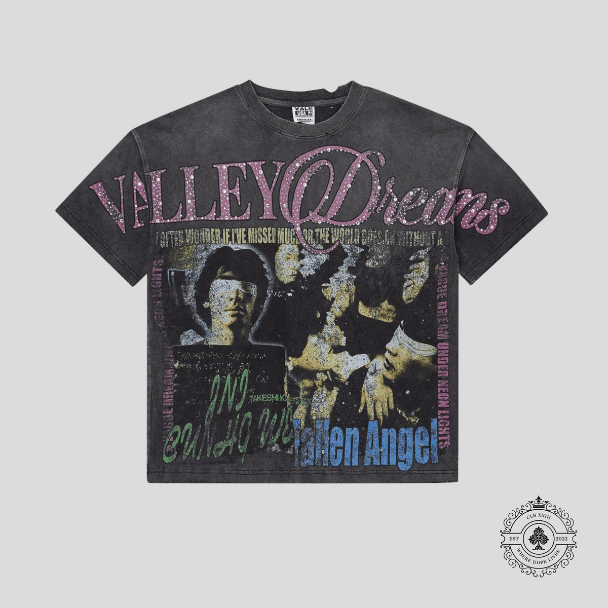 Vale Fallen Bling Tee in Black