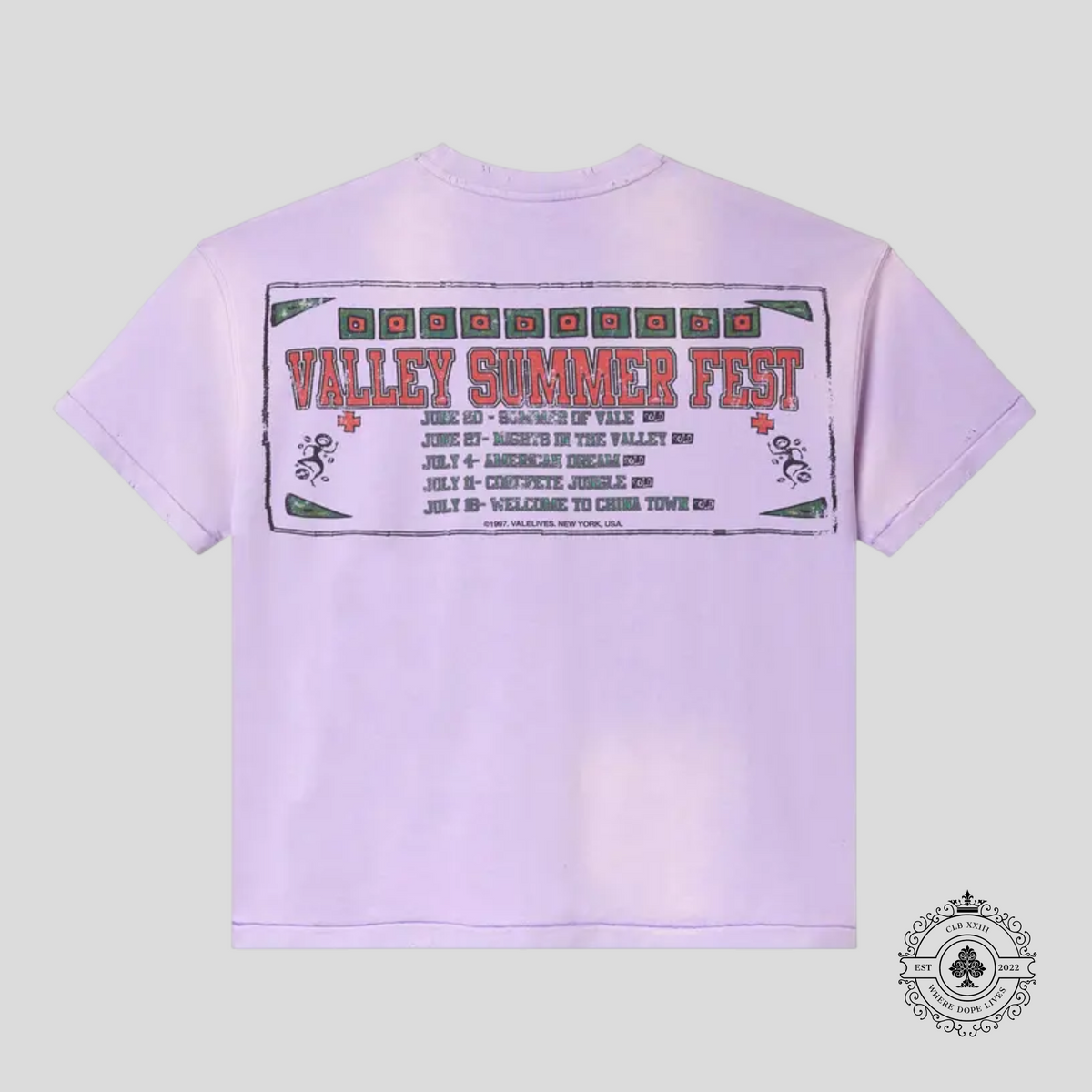 Vale Icon Bling Tee in Pink