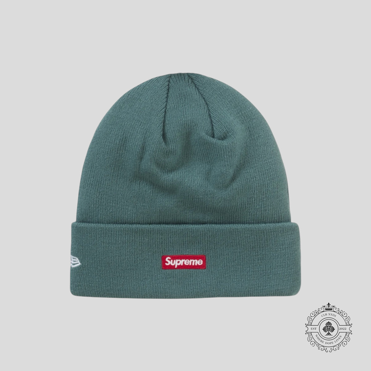 Supreme New Era S Logo Beanie in Green