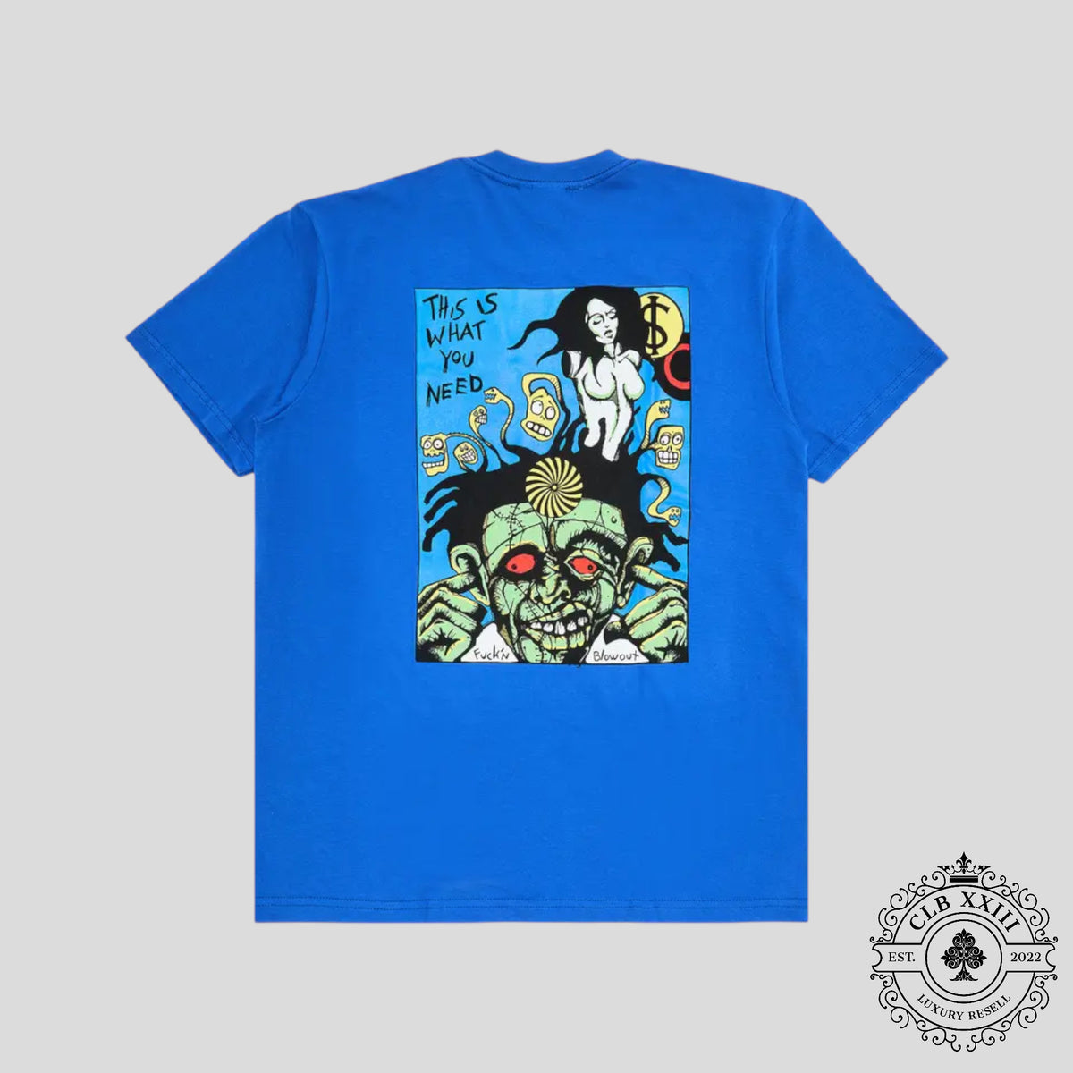 Supreme Fuckin Blowout Tee in Blue