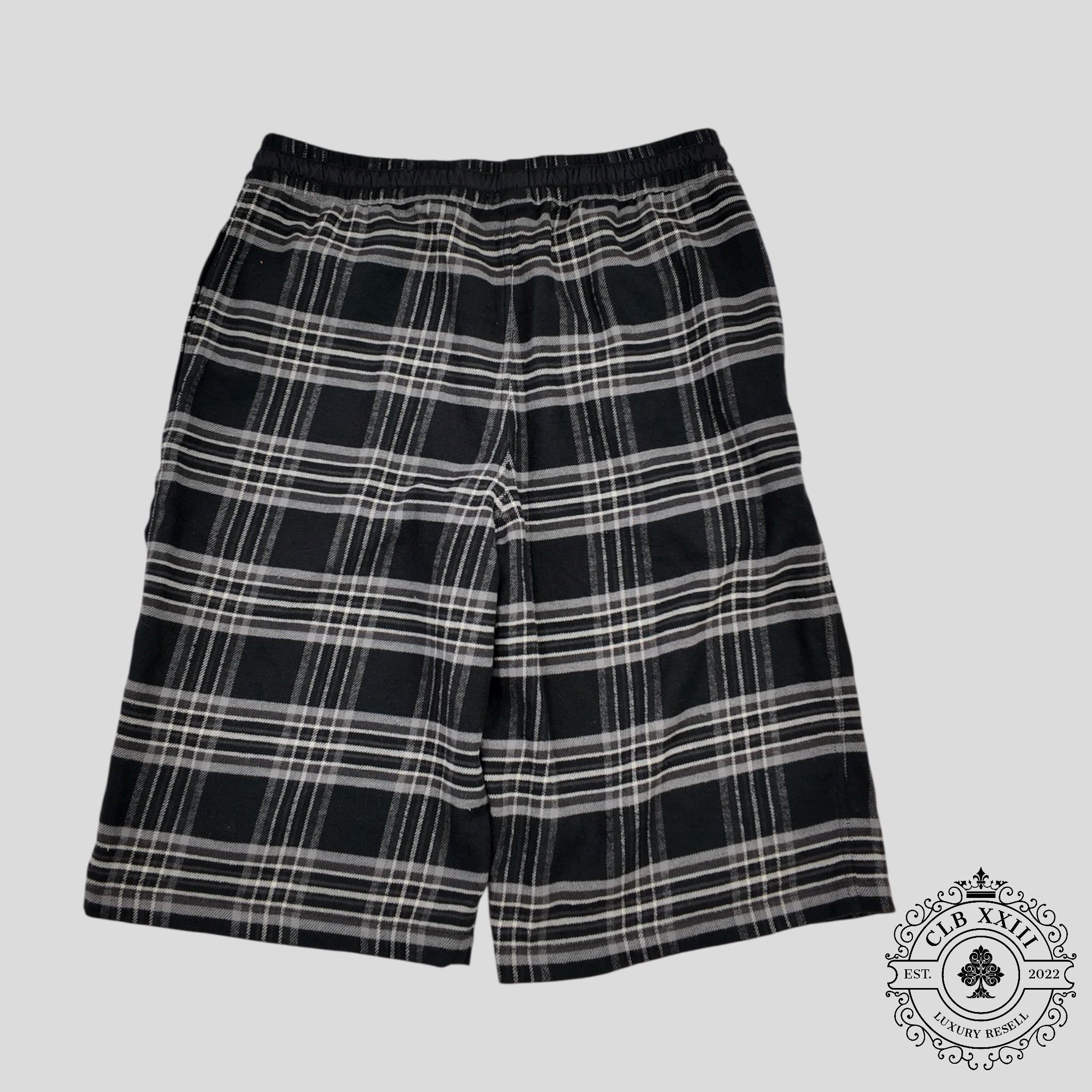 Chrome Hearts After School Flannel Cross Patch Shorts
