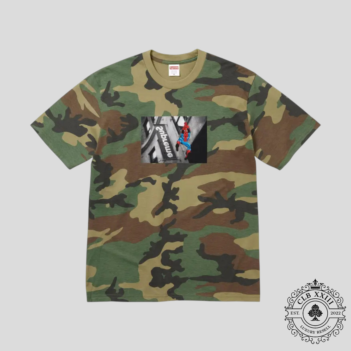 Supreme Spider-Man Tee in Camo