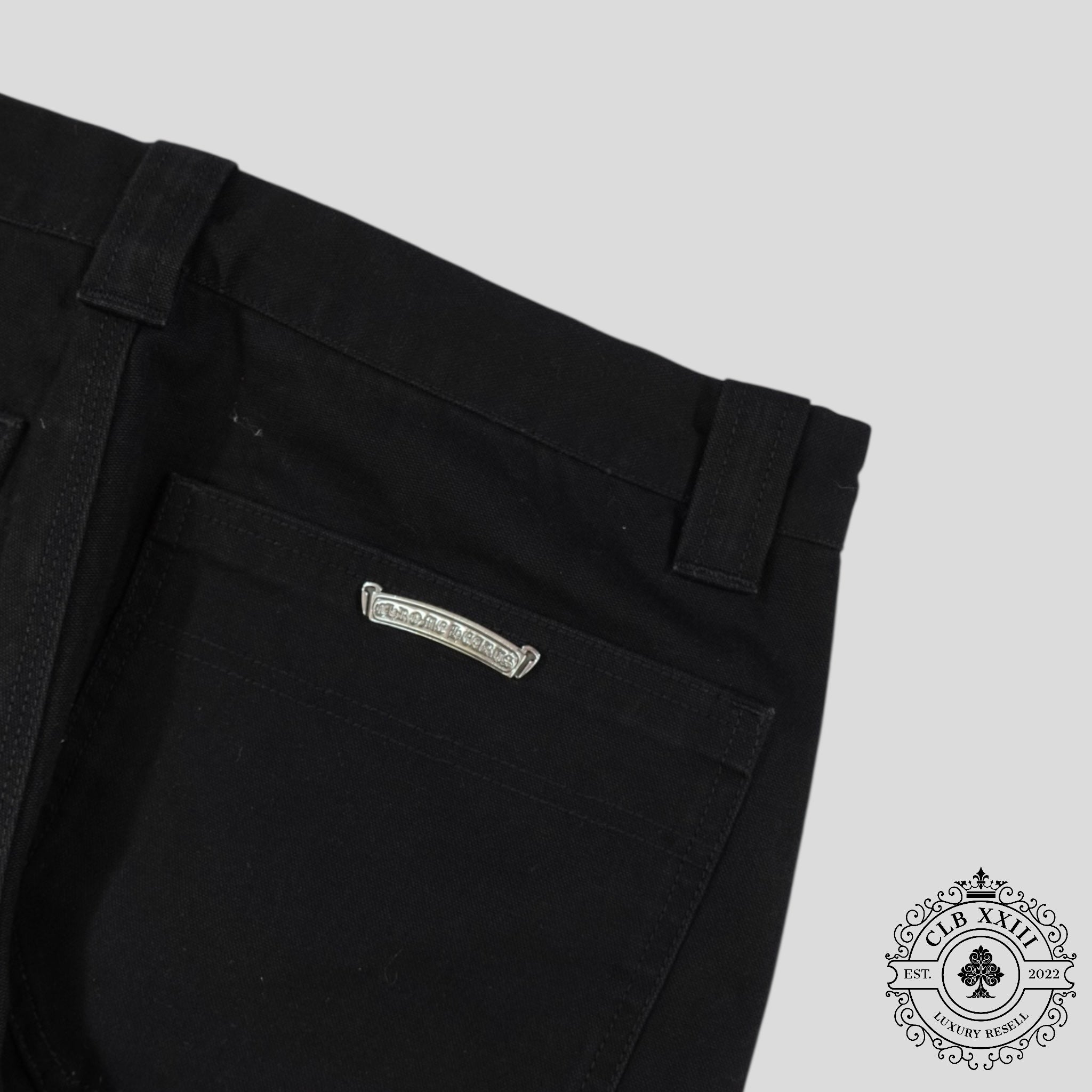 Chrome Hearts Double Knee Carpenter Pants in Black