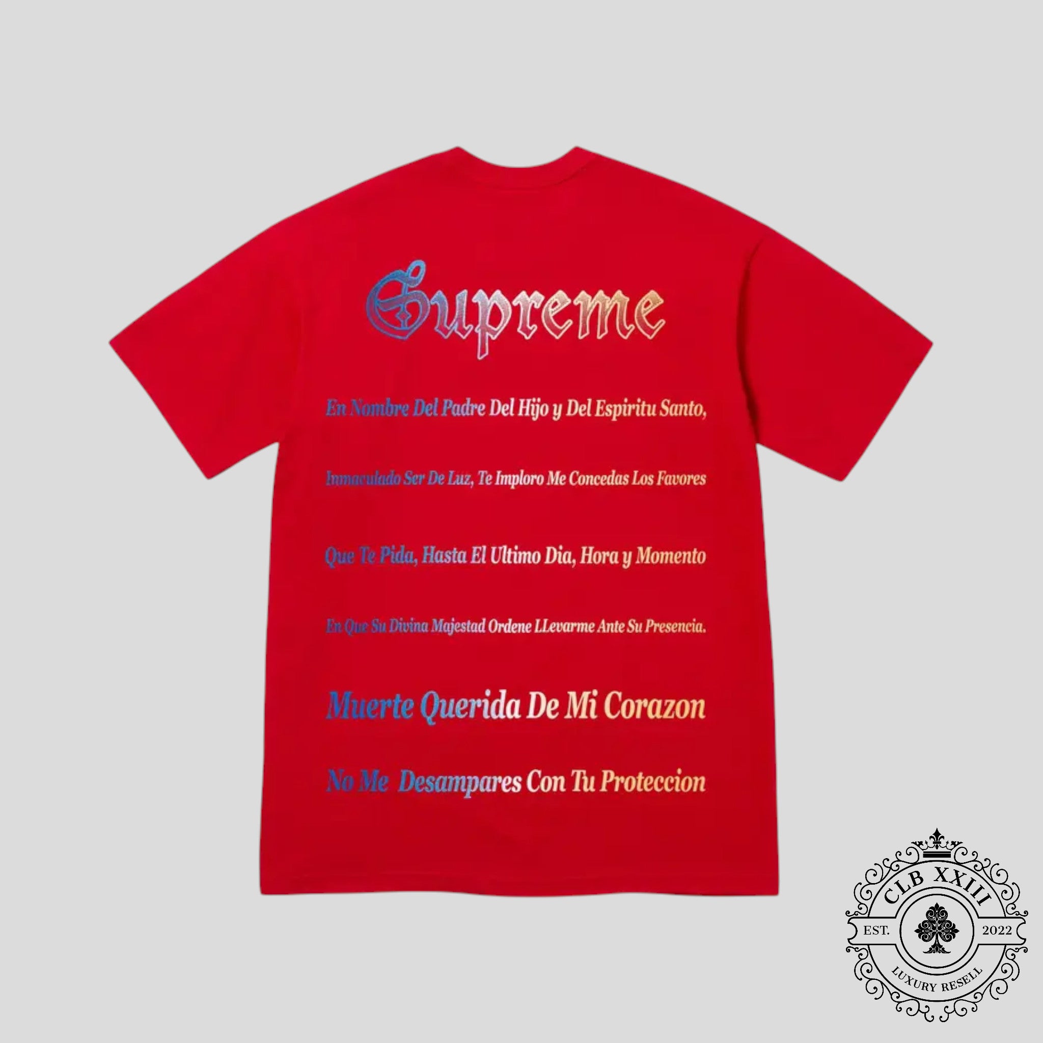 Supreme Grim Reaper Tee in Red