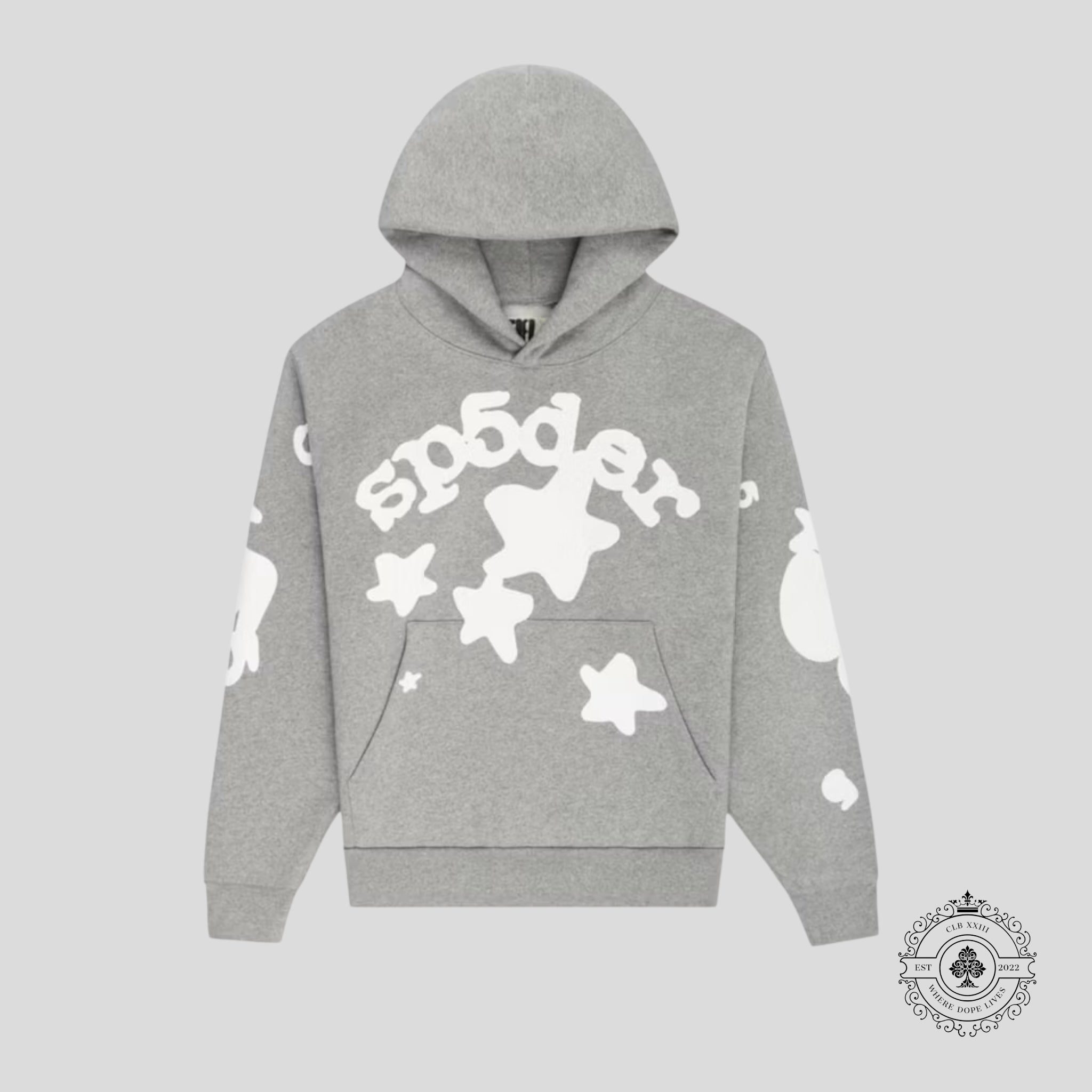 Sp5der Beluga Hoodie Dark Grey Heather
