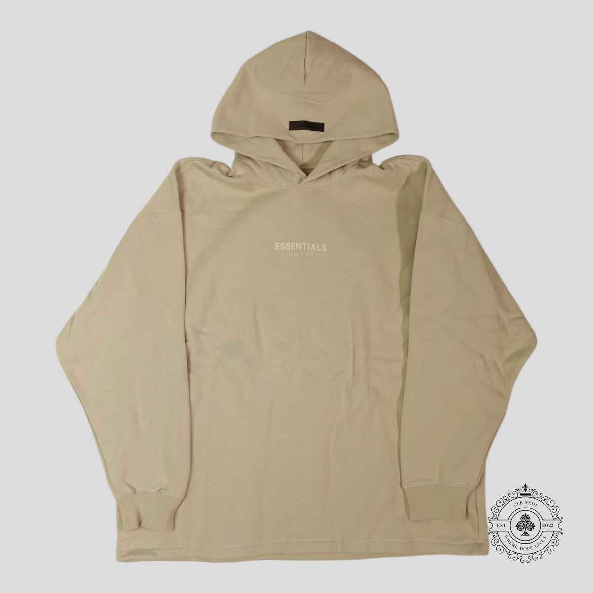 Fear of God Essentials Hoodie in Beige