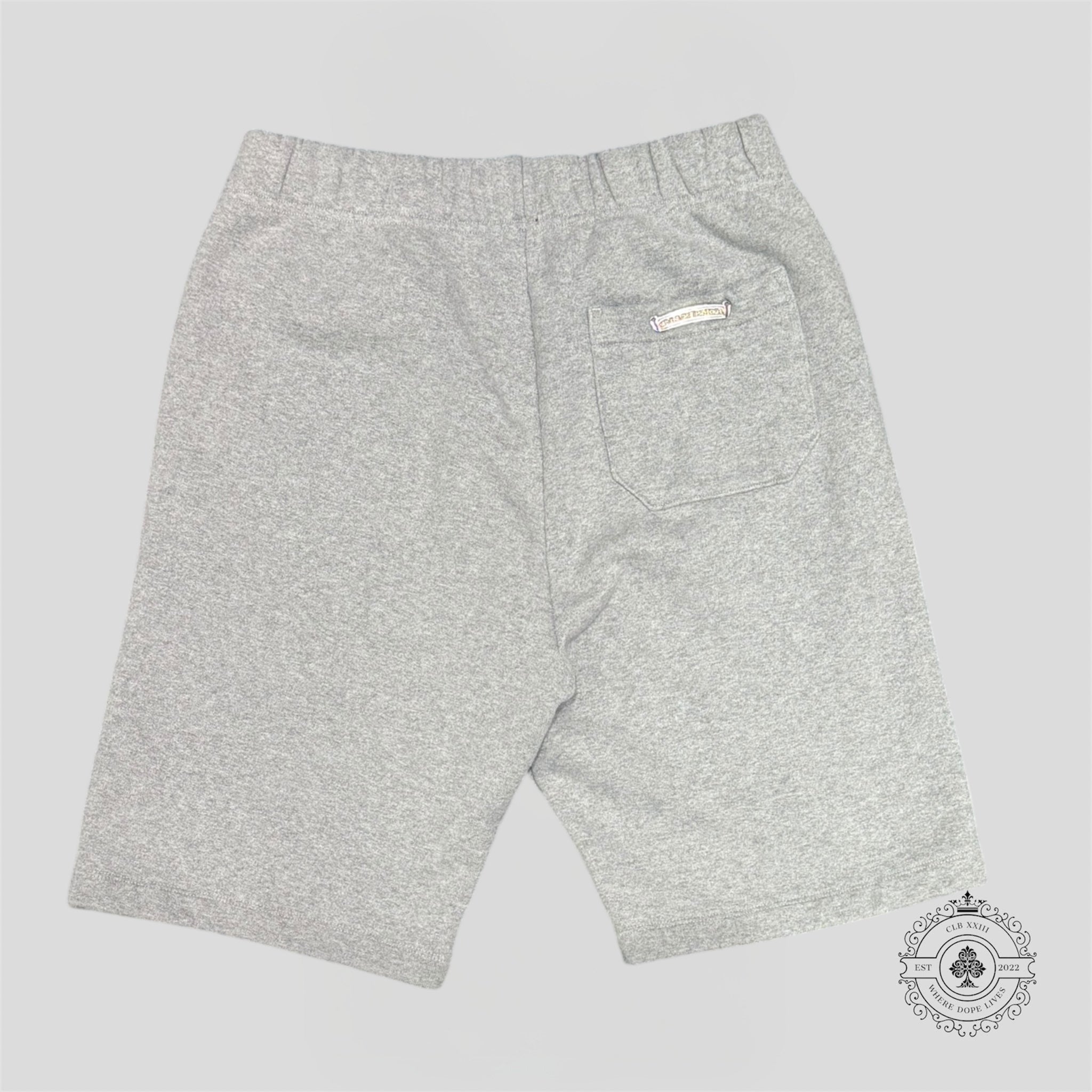 Chrome Hearts Paper Jam Sweat Shorts in Grey