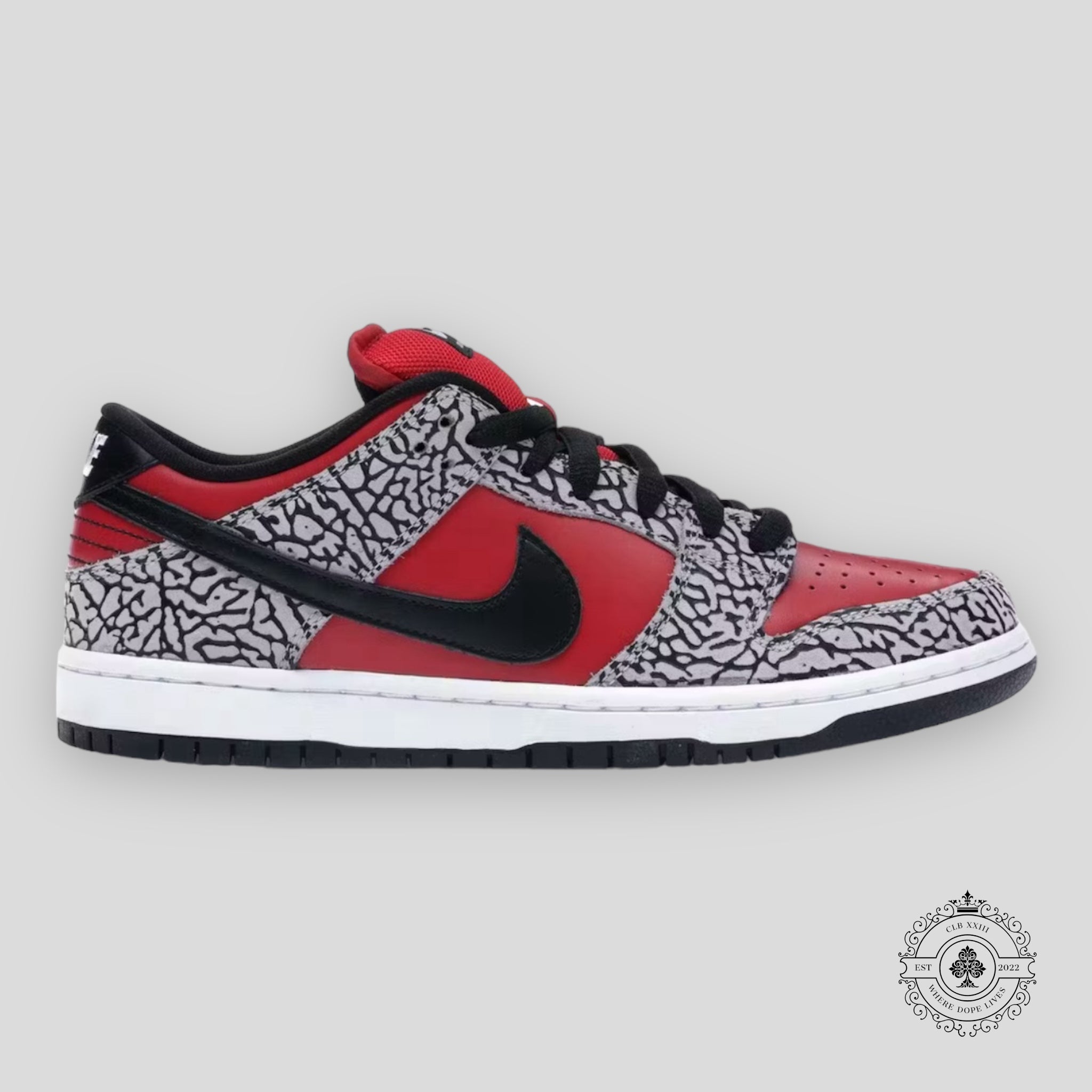 Nike SB Dunk Low Supreme Red Cement 2012