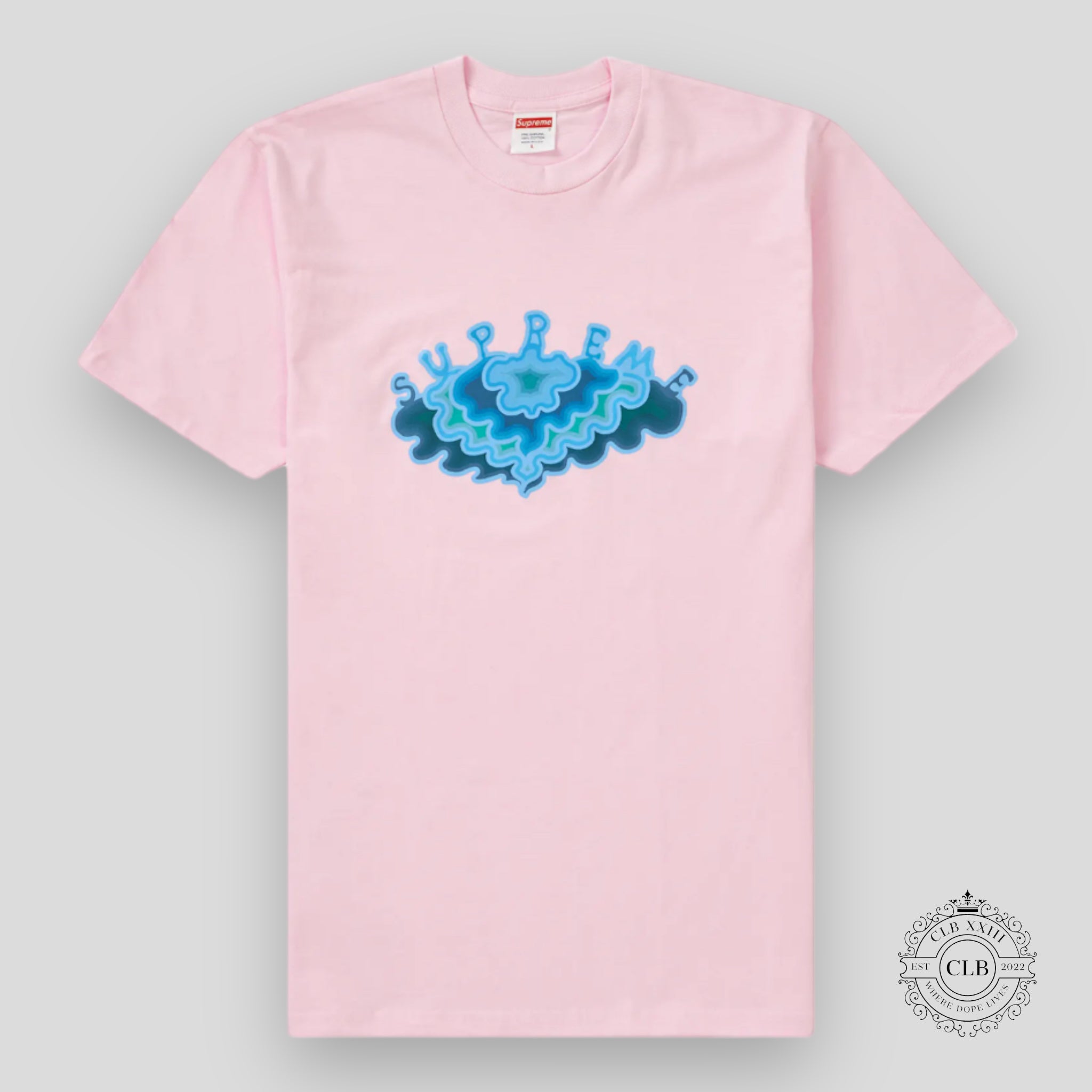 SUPREME CLOUD TEE - LIGHT PINK