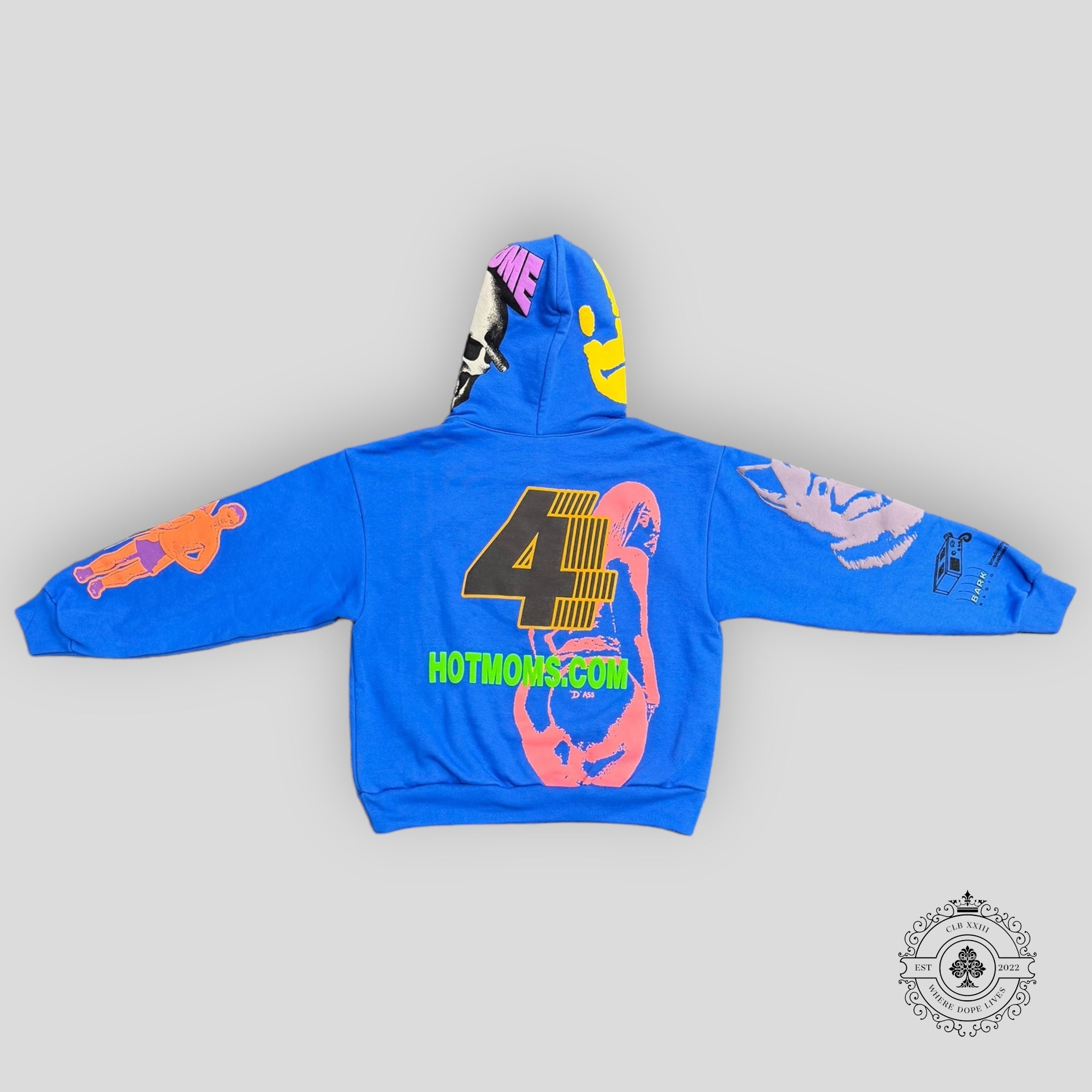 Drake For All The Dogs Hoodie in Blue