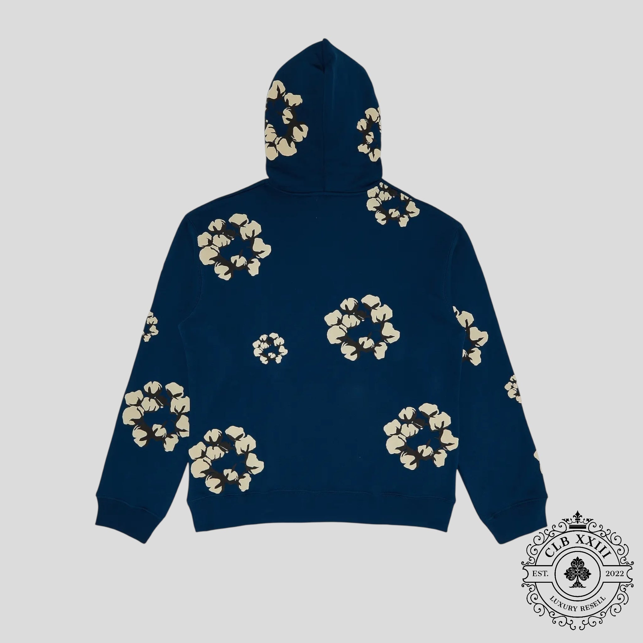 Denim Tears x CPFM Cactus Tears Wreath Hoodie in Navy