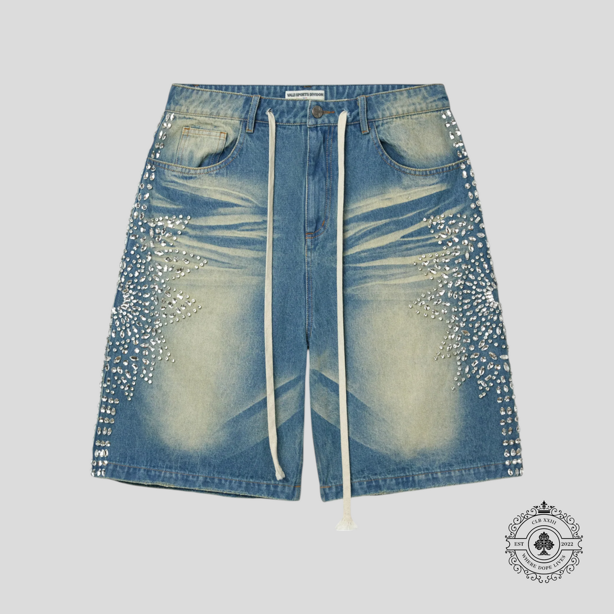 Vale Forever Siren Shorts in Blue Wash