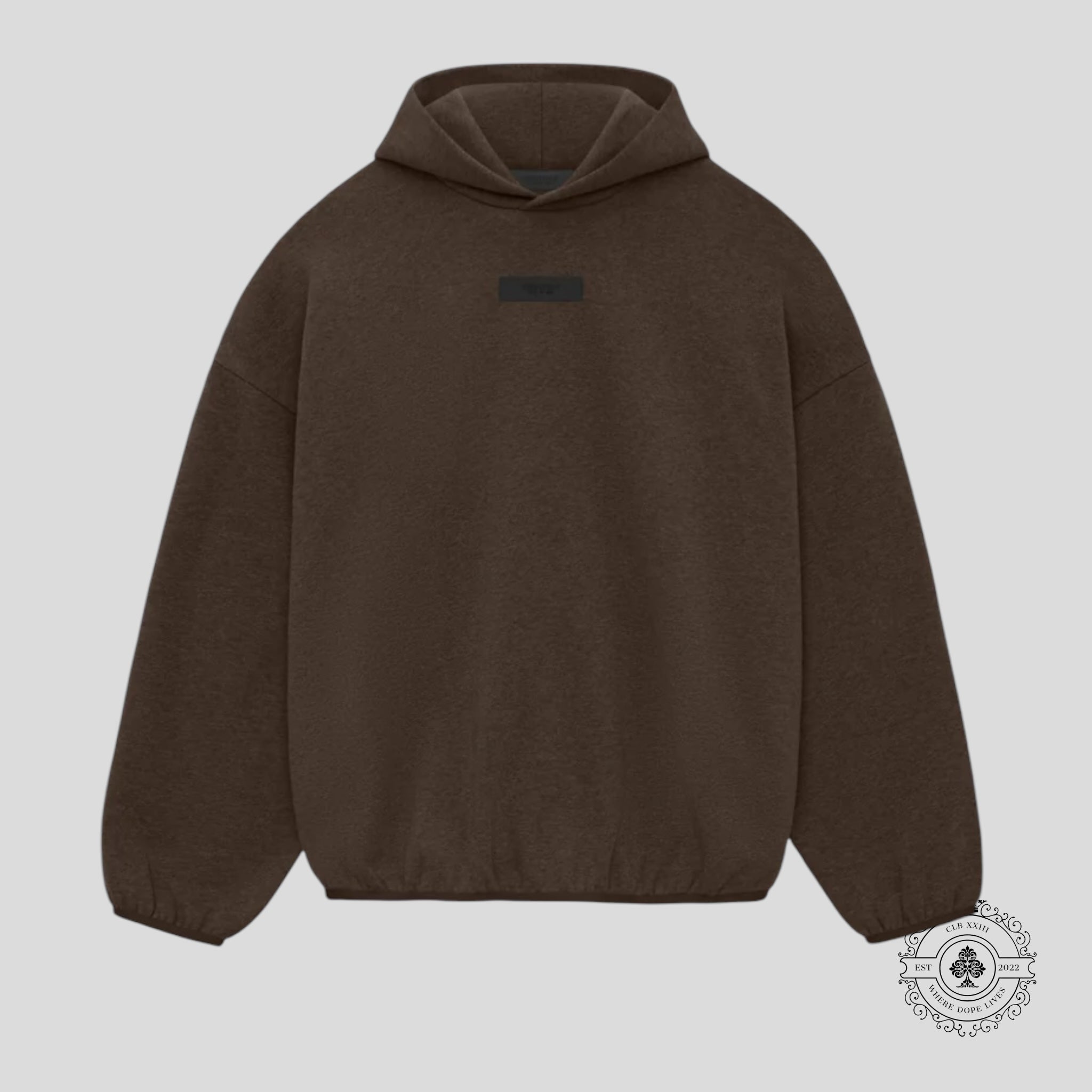 Fear Of God Essentials Hoodie in Heather Wood