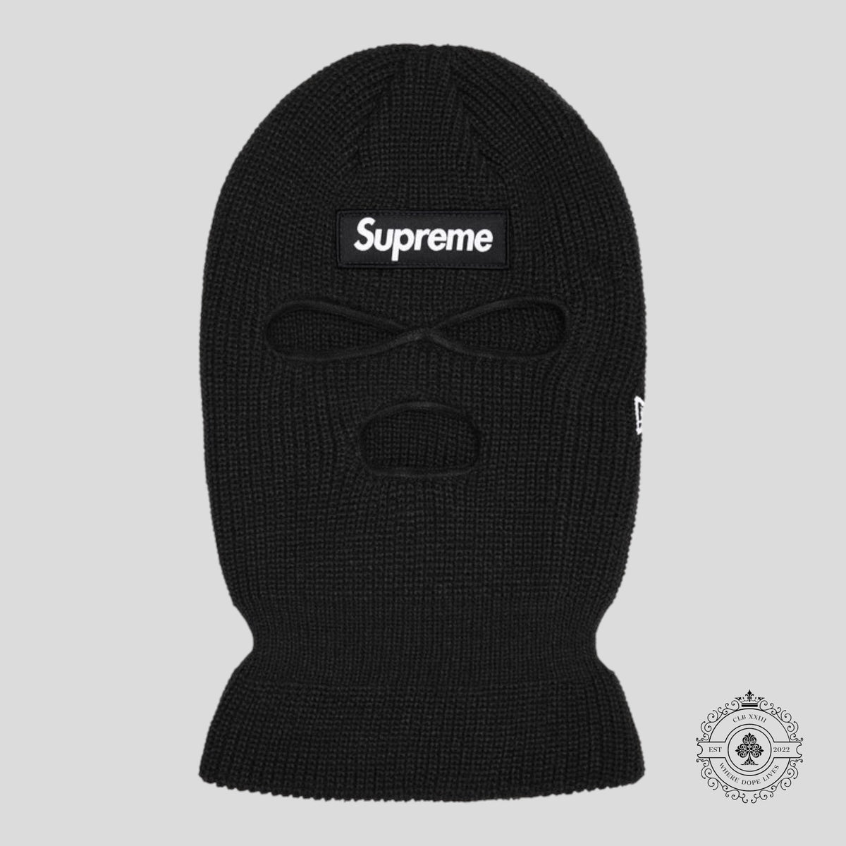Supreme Box Logo Balaclava in Black