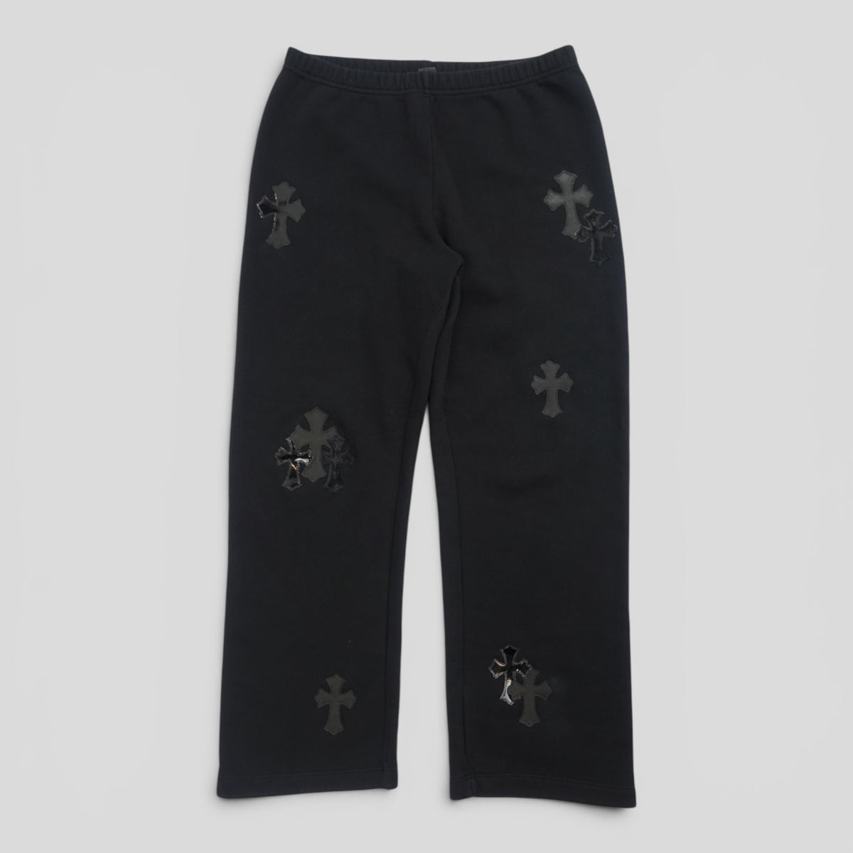 Chrome Hearts Cross Patch Sweatpants in Black