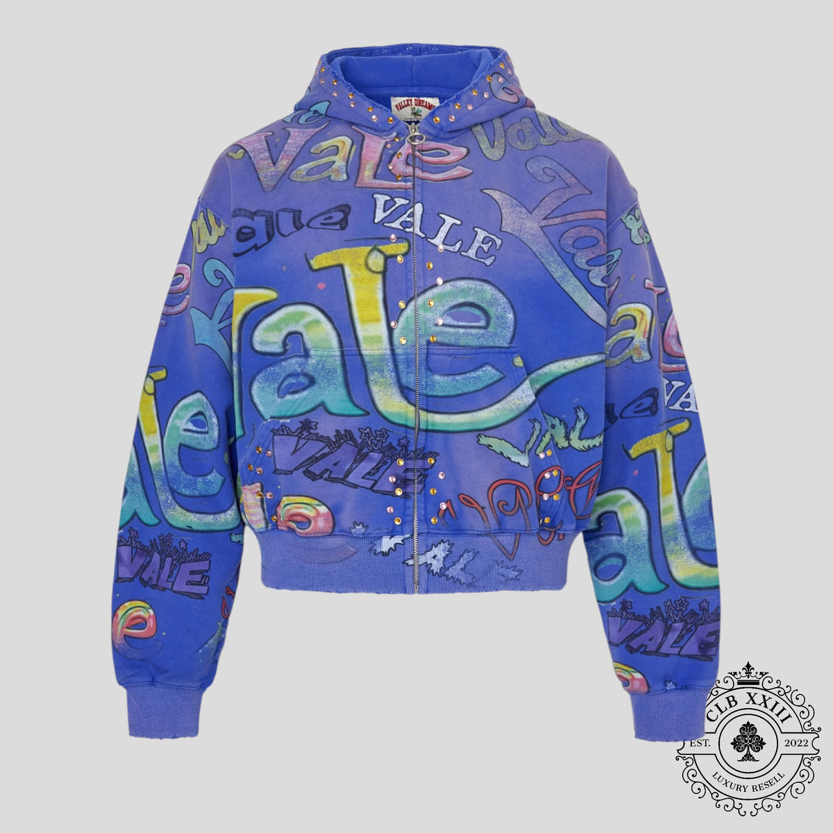 Vale Iceberg Zip Up in Blue
