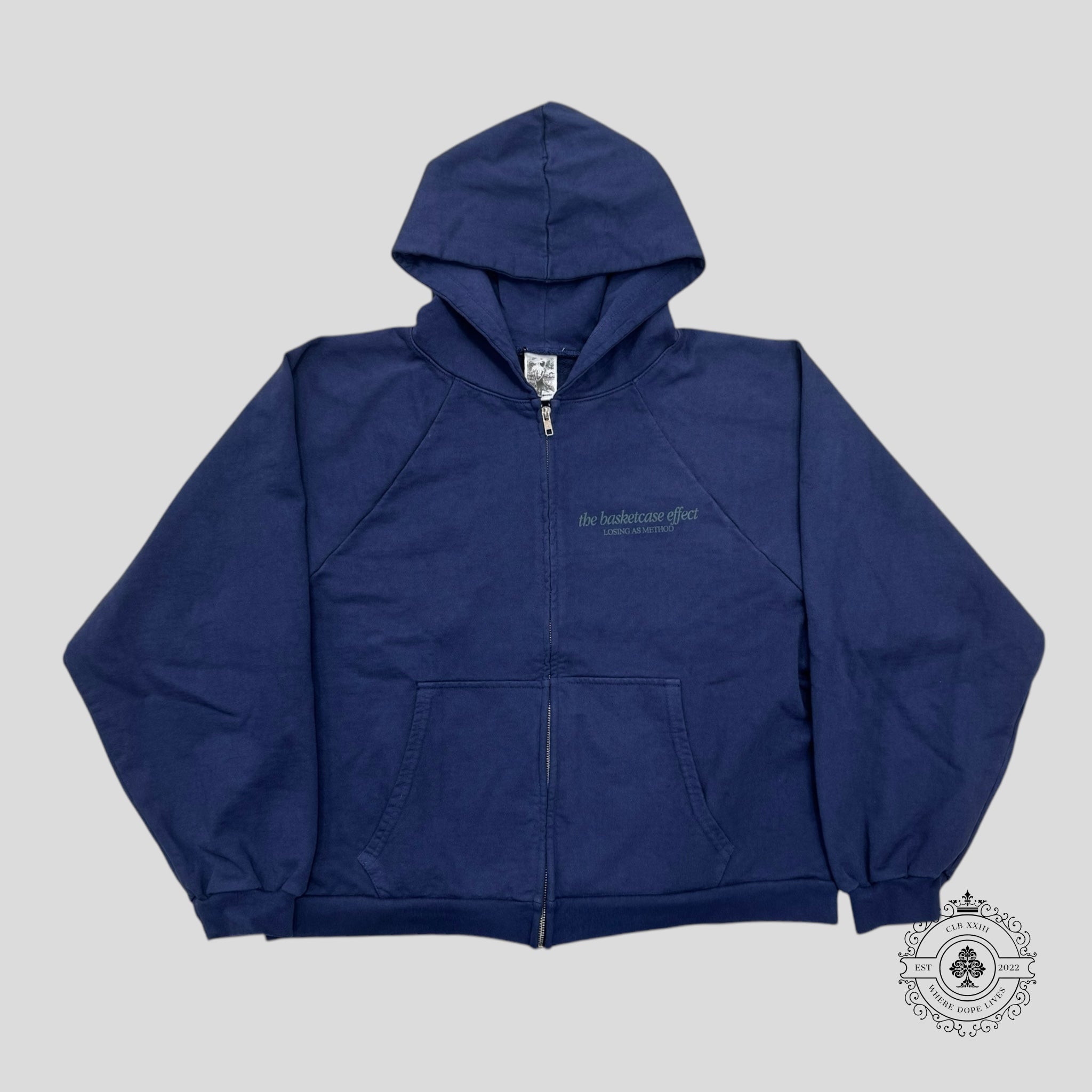 Basketcase Siren Zip Up in Blue