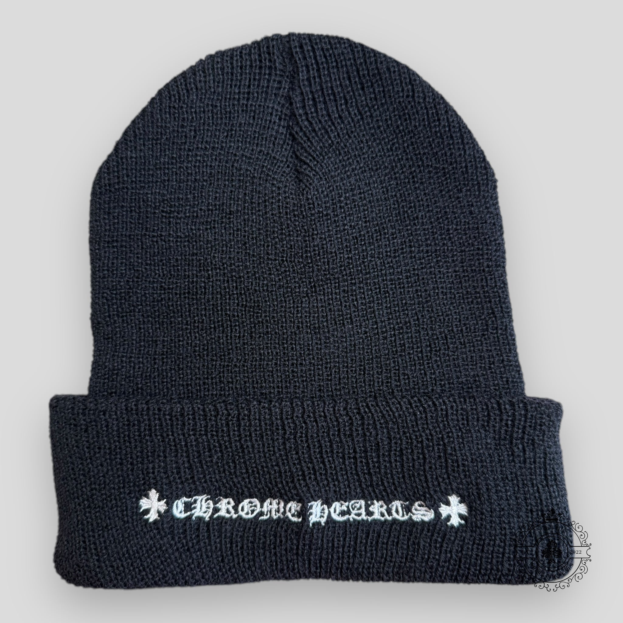 Chrome Hearts Wool Watch Cap in Black / White