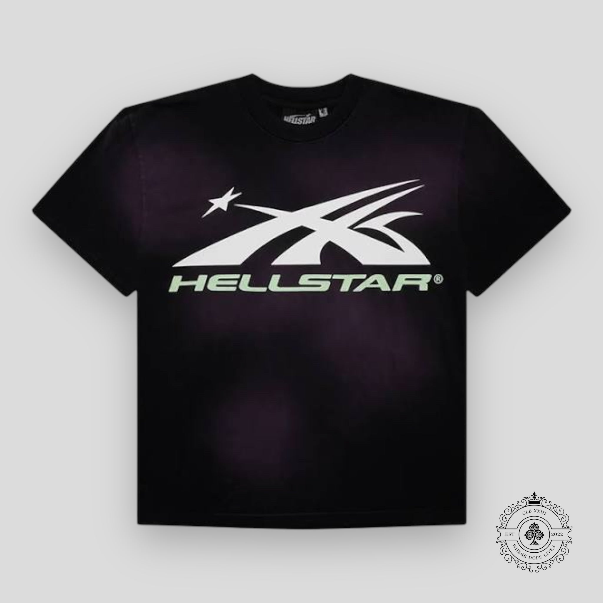 Hellstar Sports Glow In The Dark Core Logo T-Shirt in Purple