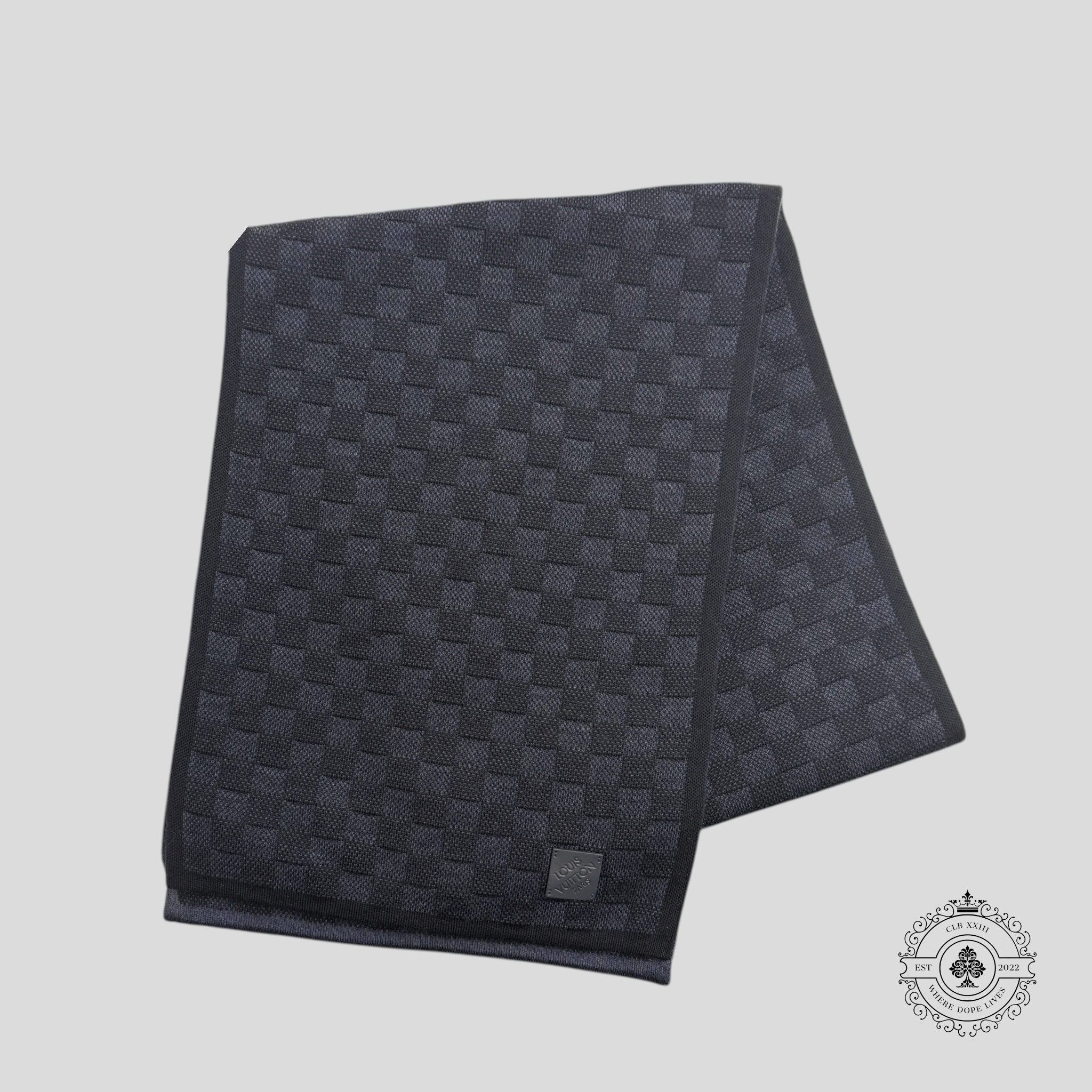 Louis Vuitton Damier Scarf in Navy