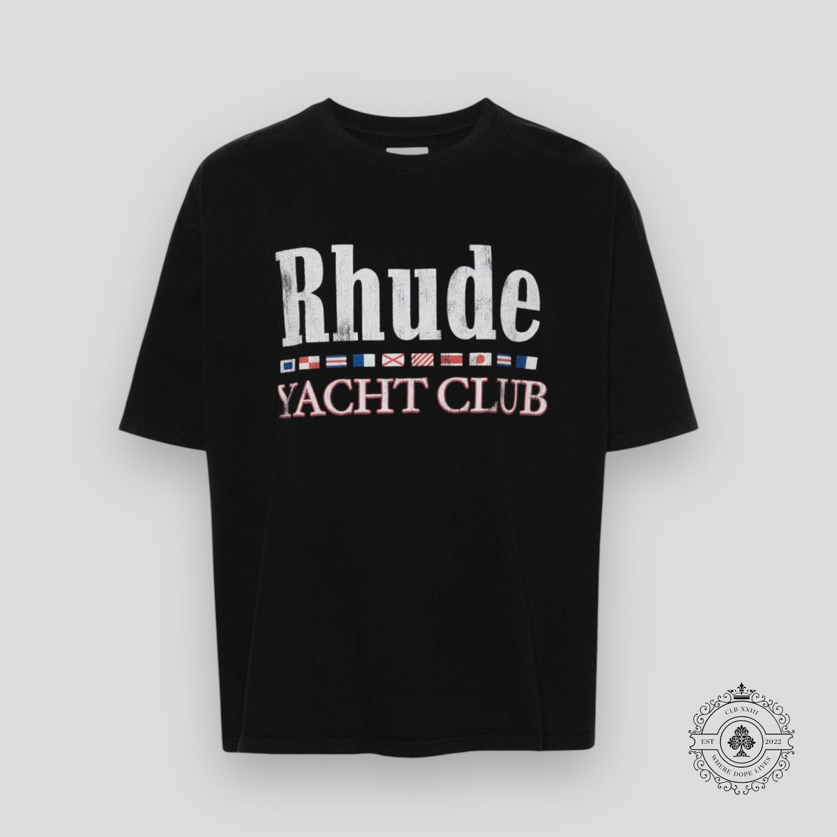 Rhude Flag Tee In Black