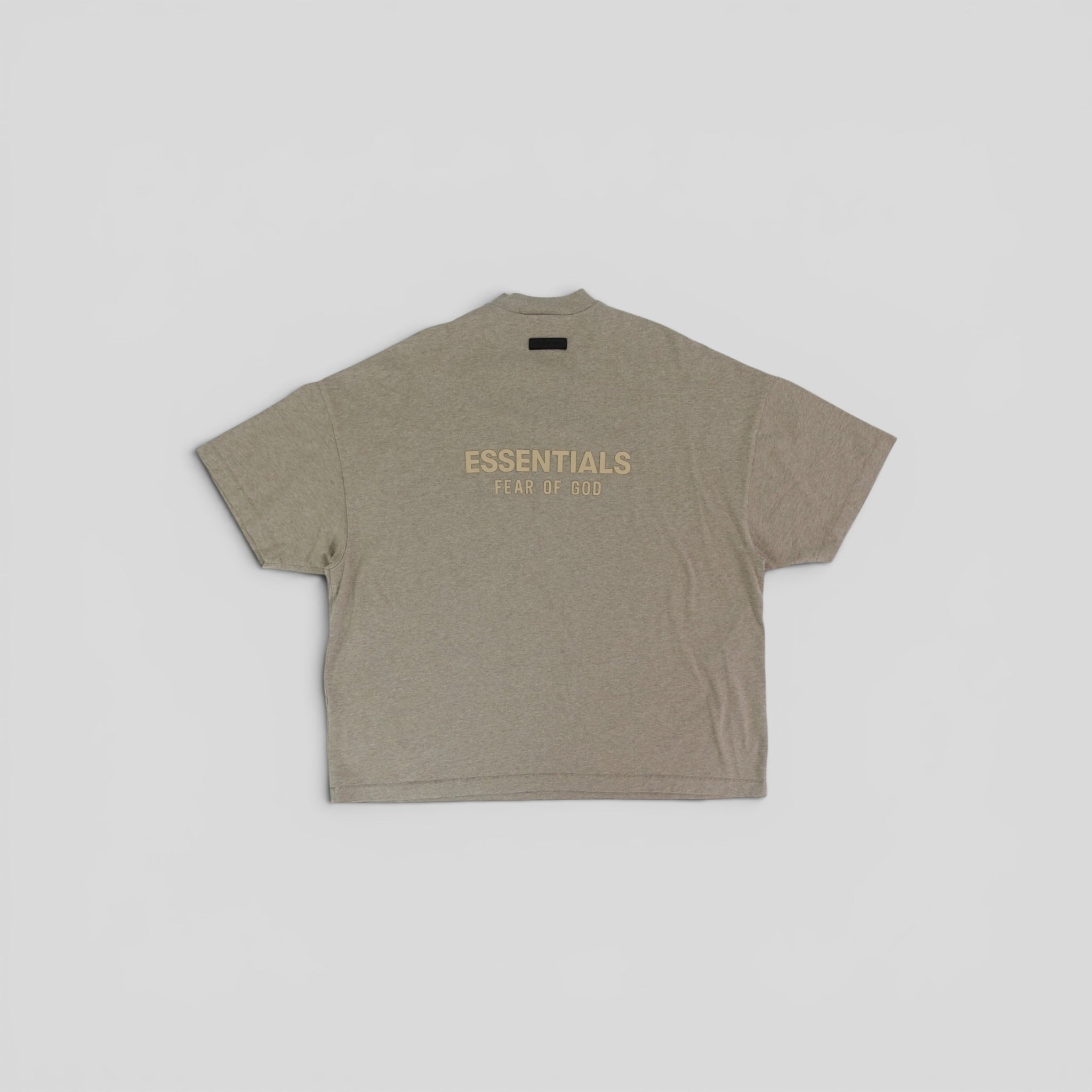 Fear of God Essentials V-neck Tee in Heather Grey