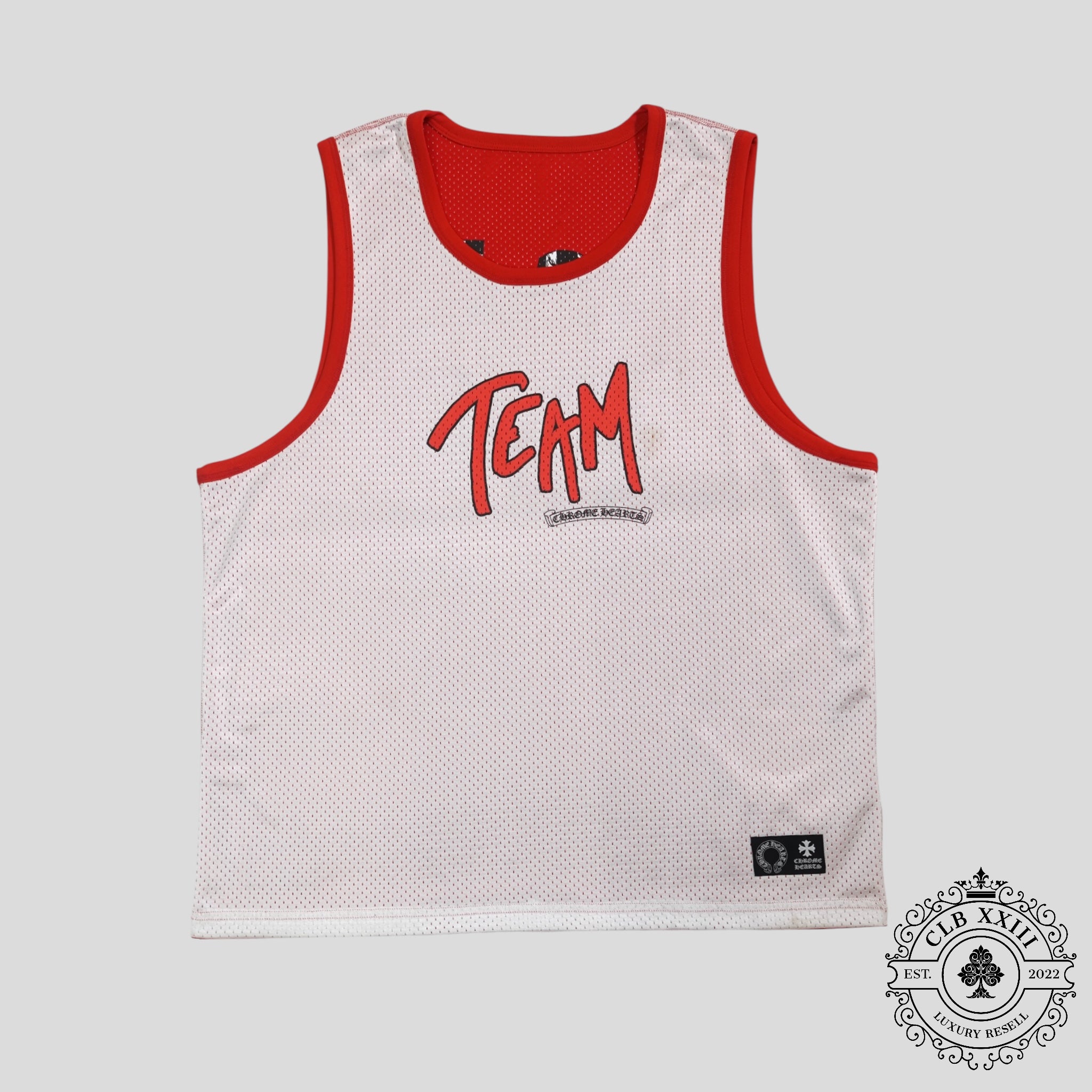 Chrome Hearts Reversible Mesh Team 99 Jersey in Red