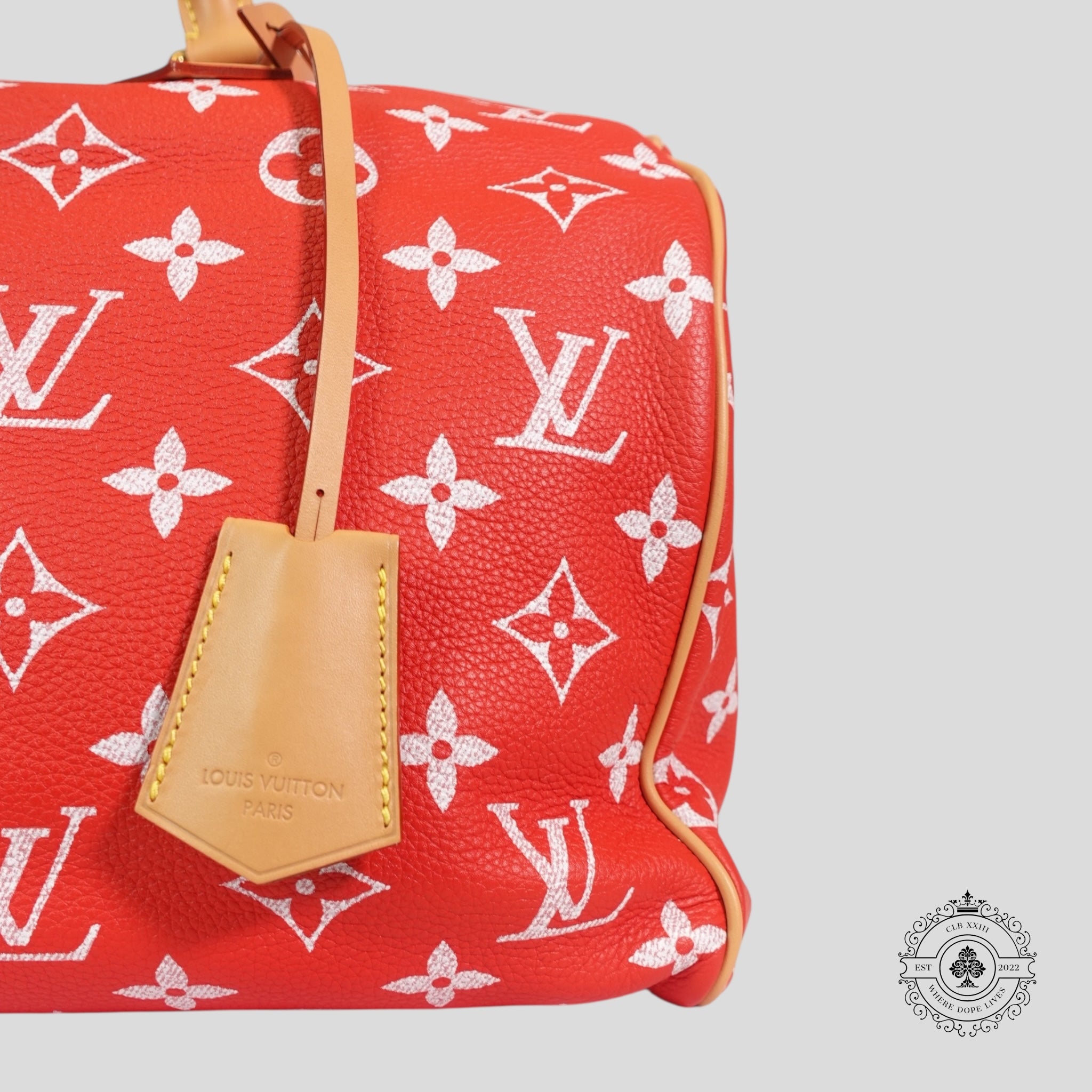 Louis Vuitton P9 Speedy Bandouliere 40 in Red