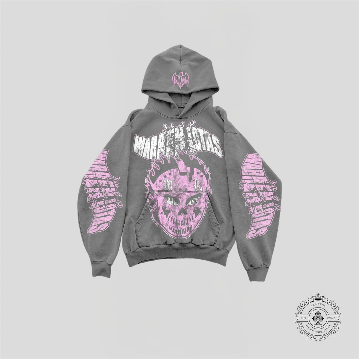 Warren Lotas Fiery Glare Hoodie in Grey