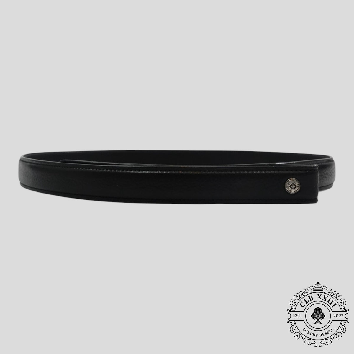 Chrome Hearts 1 Inch Belt Strap in Black