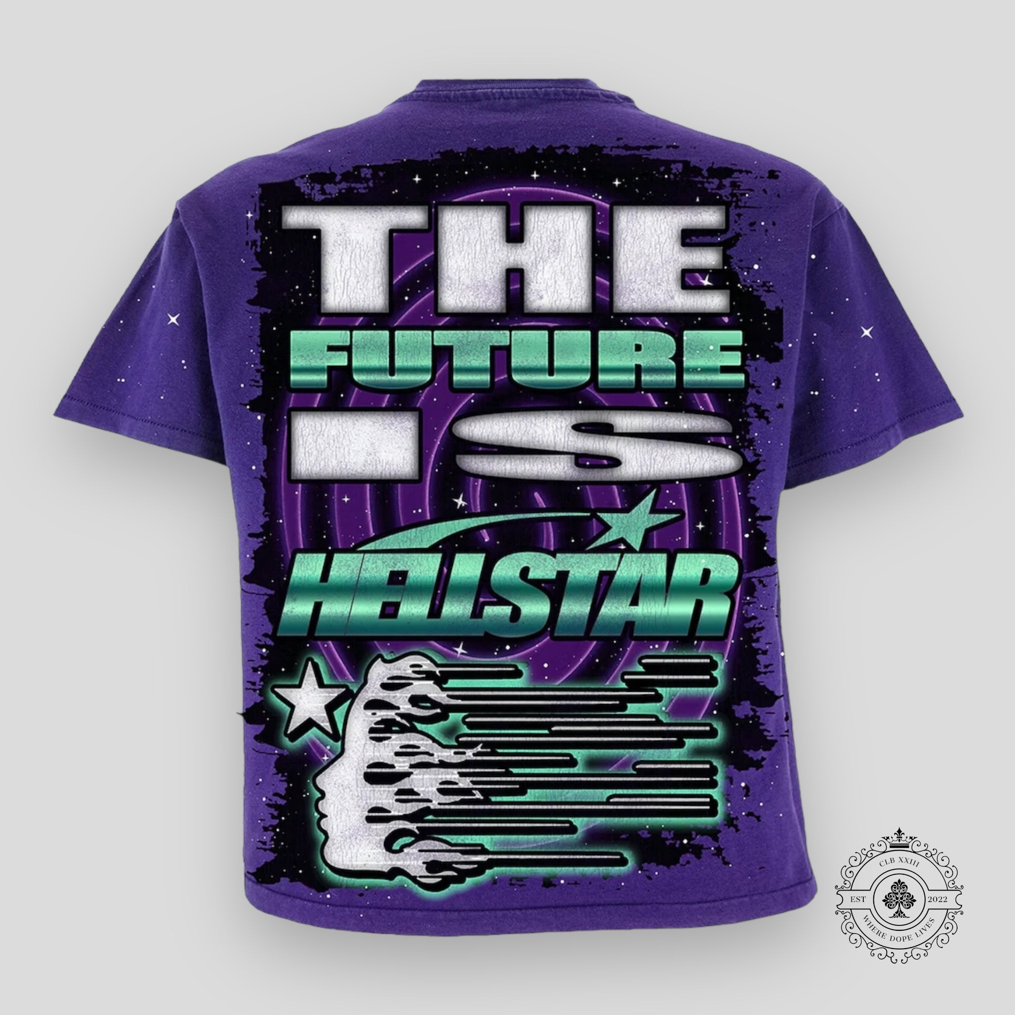Hellstar Goggles T-Shirt in Purple