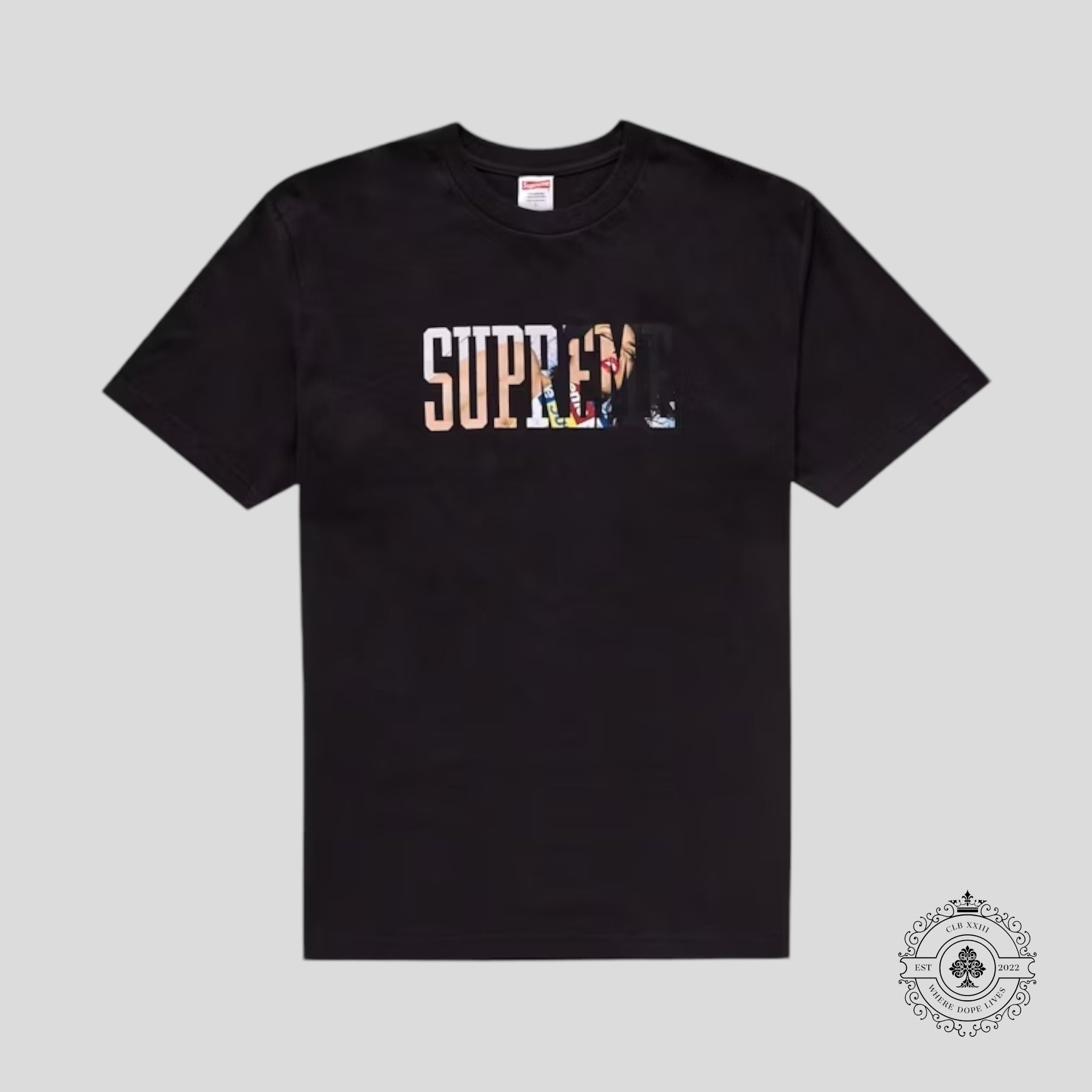 Supreme Tera Patrick Collegiate Tee in Black